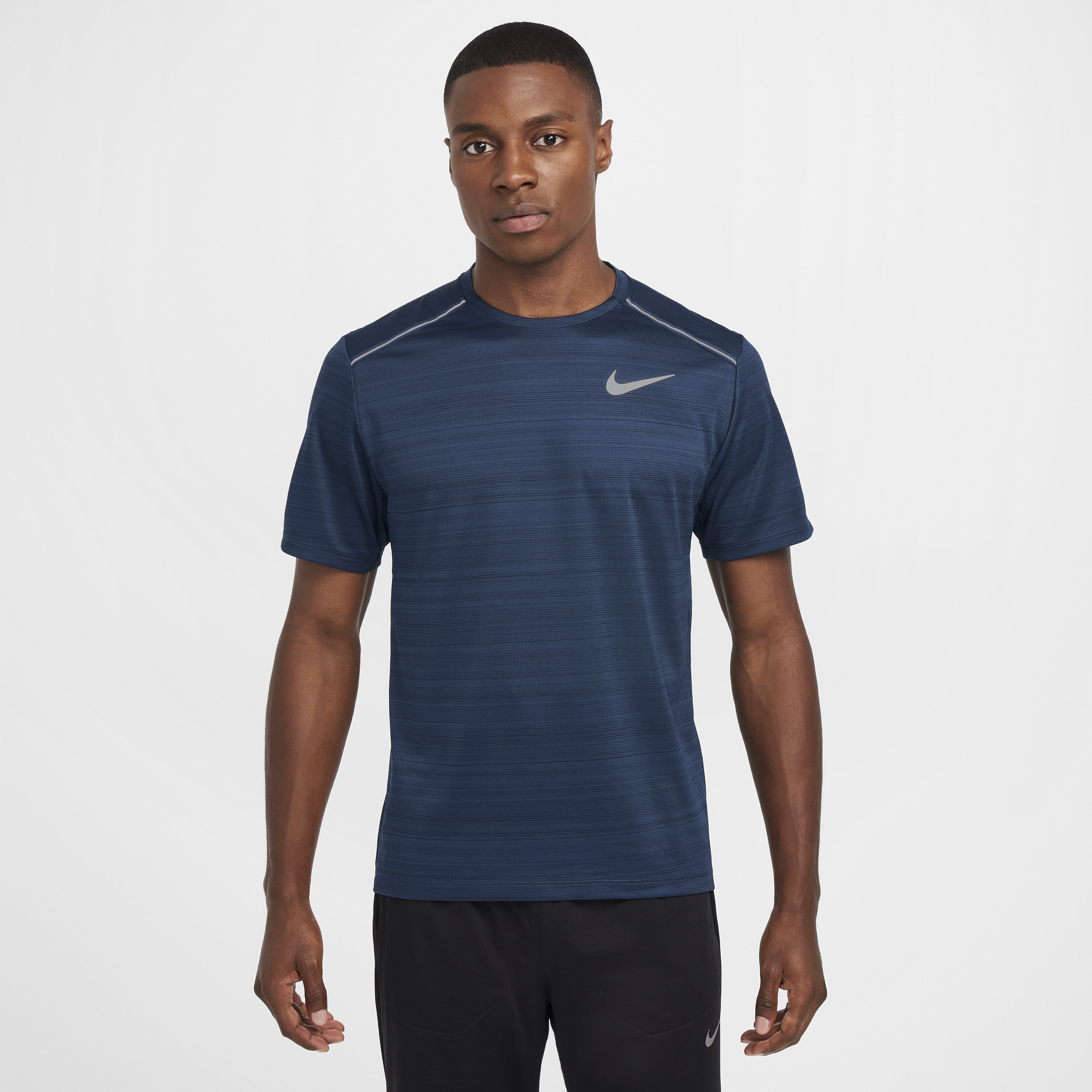 Nike Miler Hardlooptop met korte mouwen voor heren - Blauw