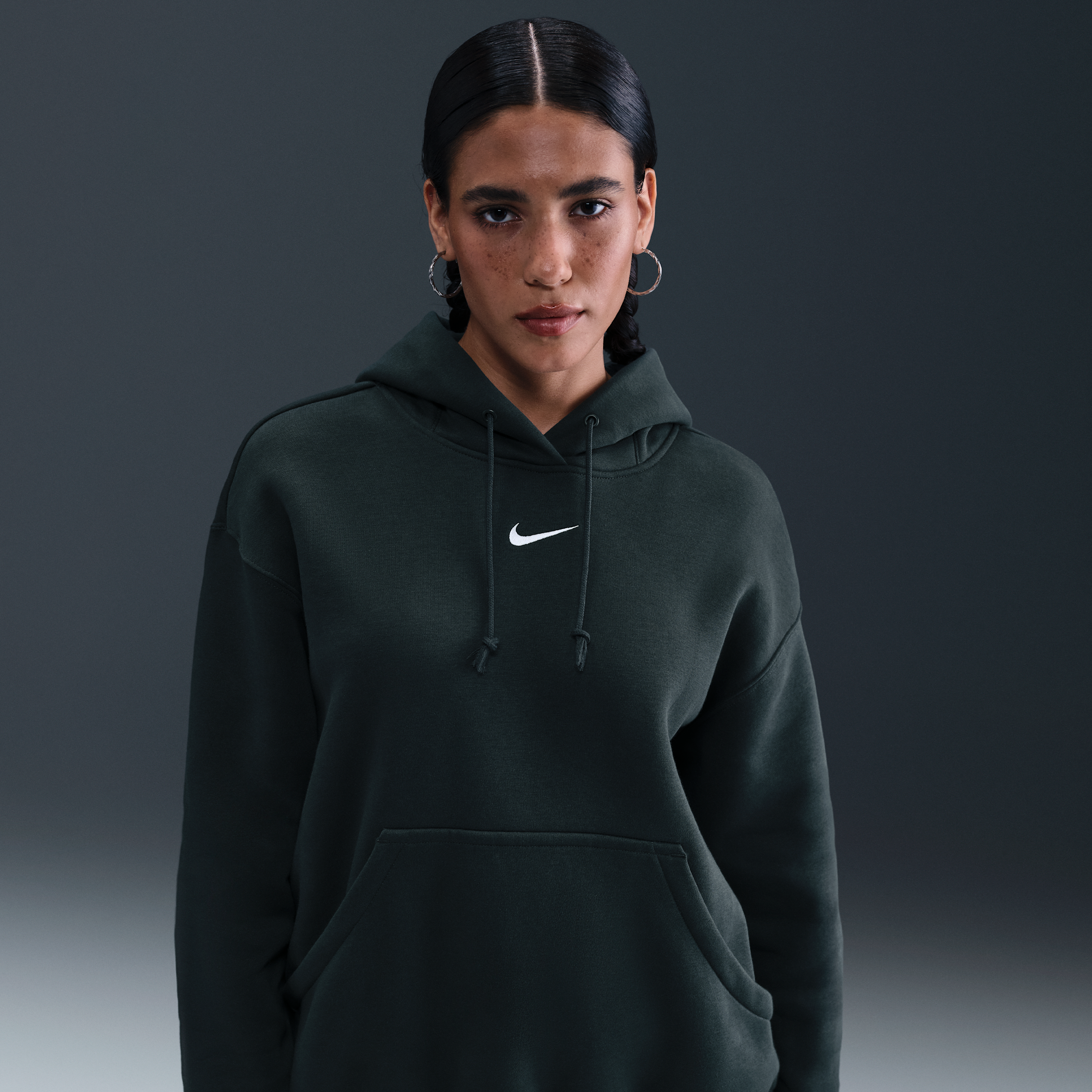 Thumbnail - Nike Phoenix Fleece Oversize-Hoodie für Damen - Grün