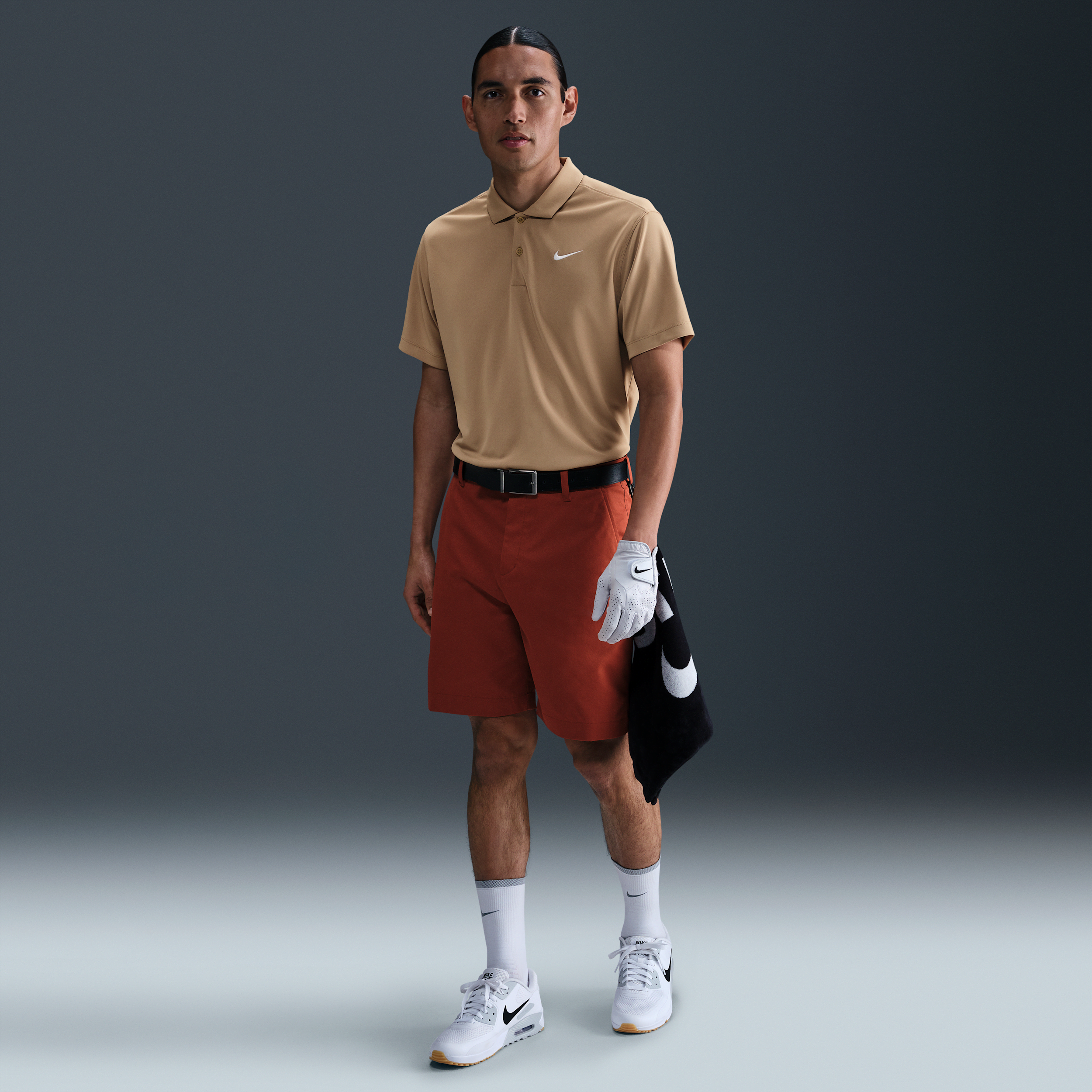 Thumbnail - Nike Tour Chino-Golfshorts für Herren (ca. 20,5 cm) - Rot