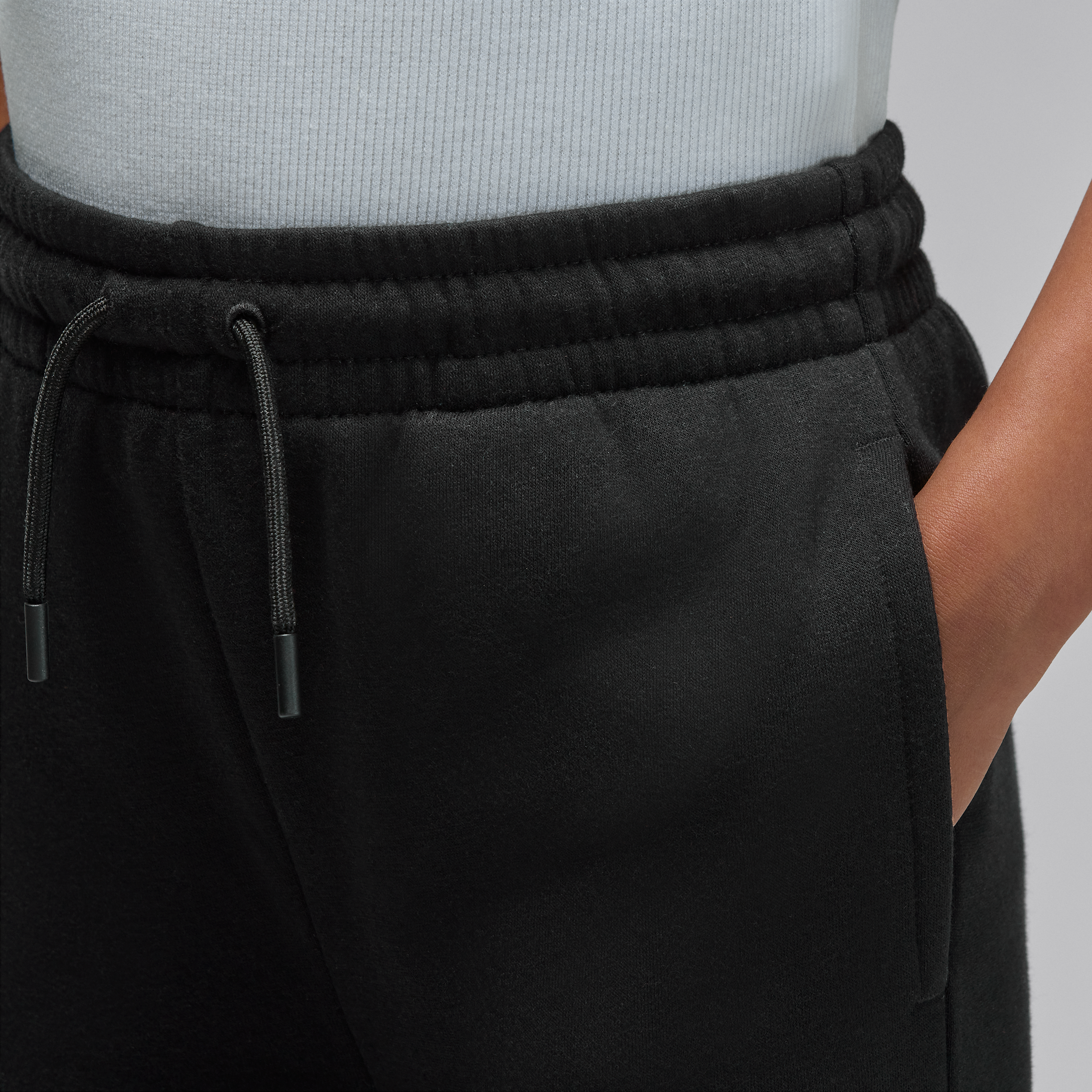 Thumbnail - Jordan Brooklyn Fleece-Cargohose (ältere Kinder) - Schwarz