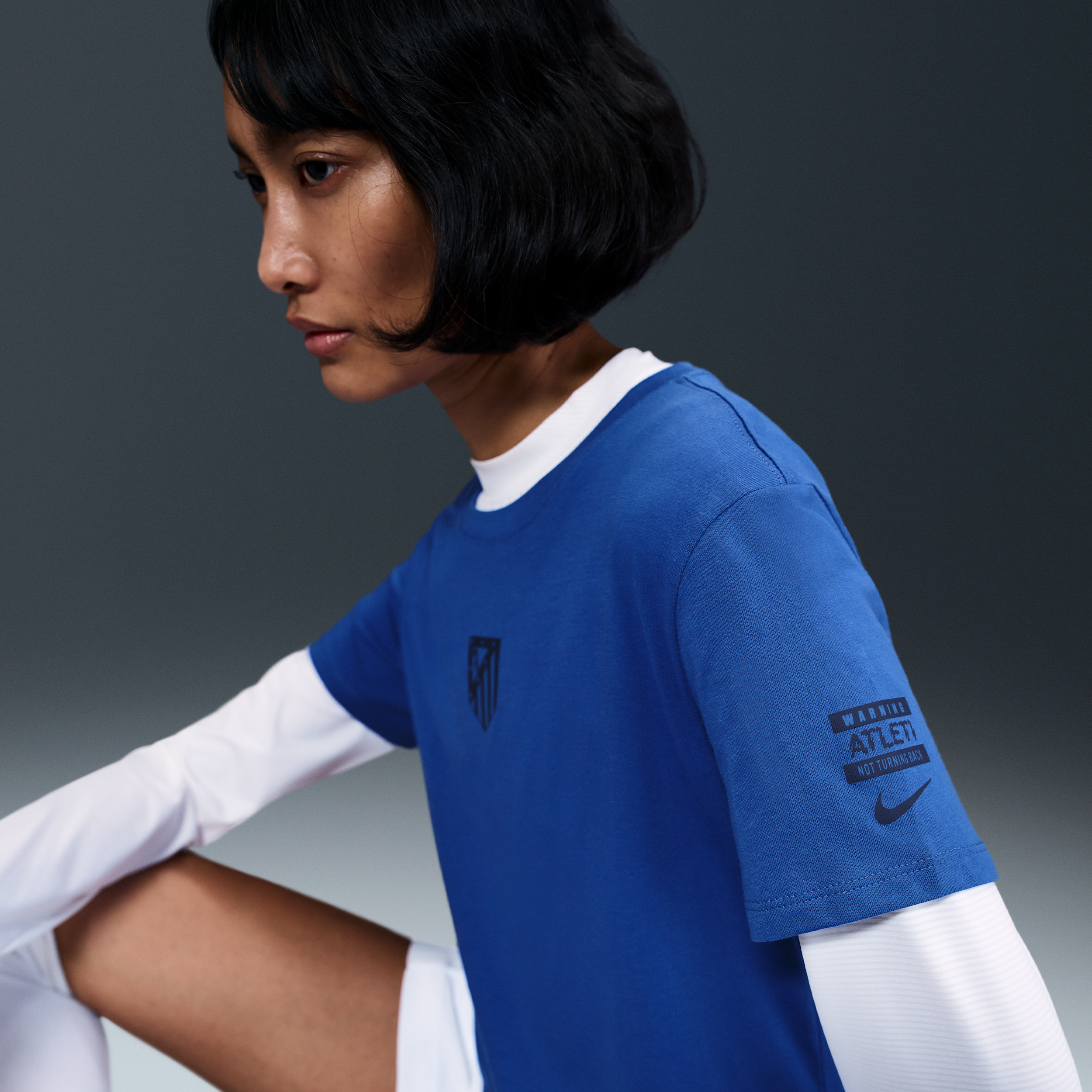 Thumbnail - Atlético Madrid Nike Fußball-T-Shirt (Damen) - Blau