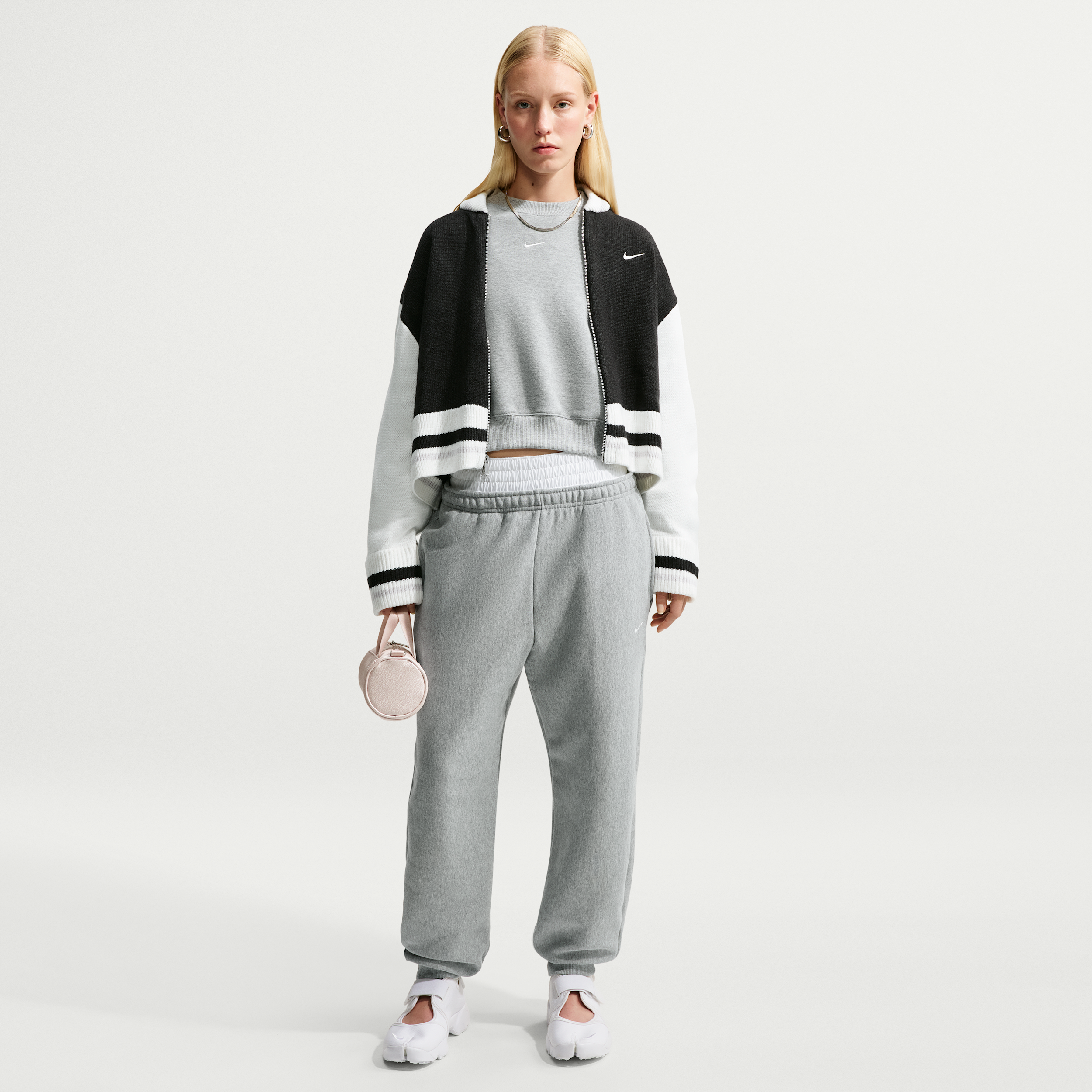 Nike Pantalon De Jogging Oversize A Taille Haute Nike Studio Fleece Heavyweight Pour