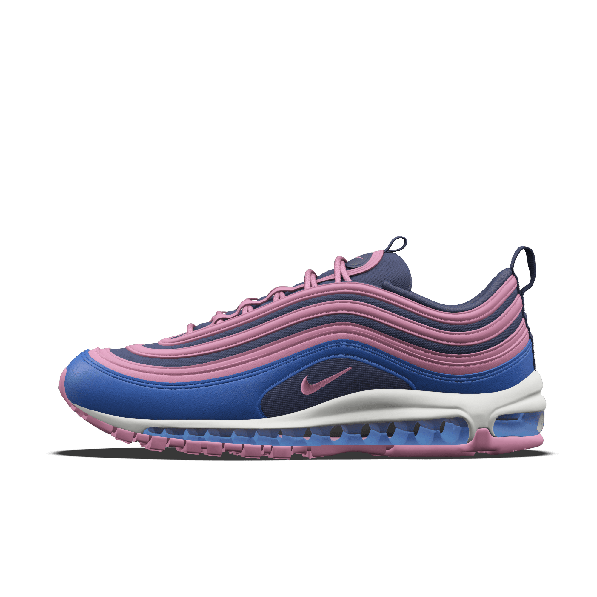 Chaussure personnalisable Nike Air Max 97 By You pour femme - Rose