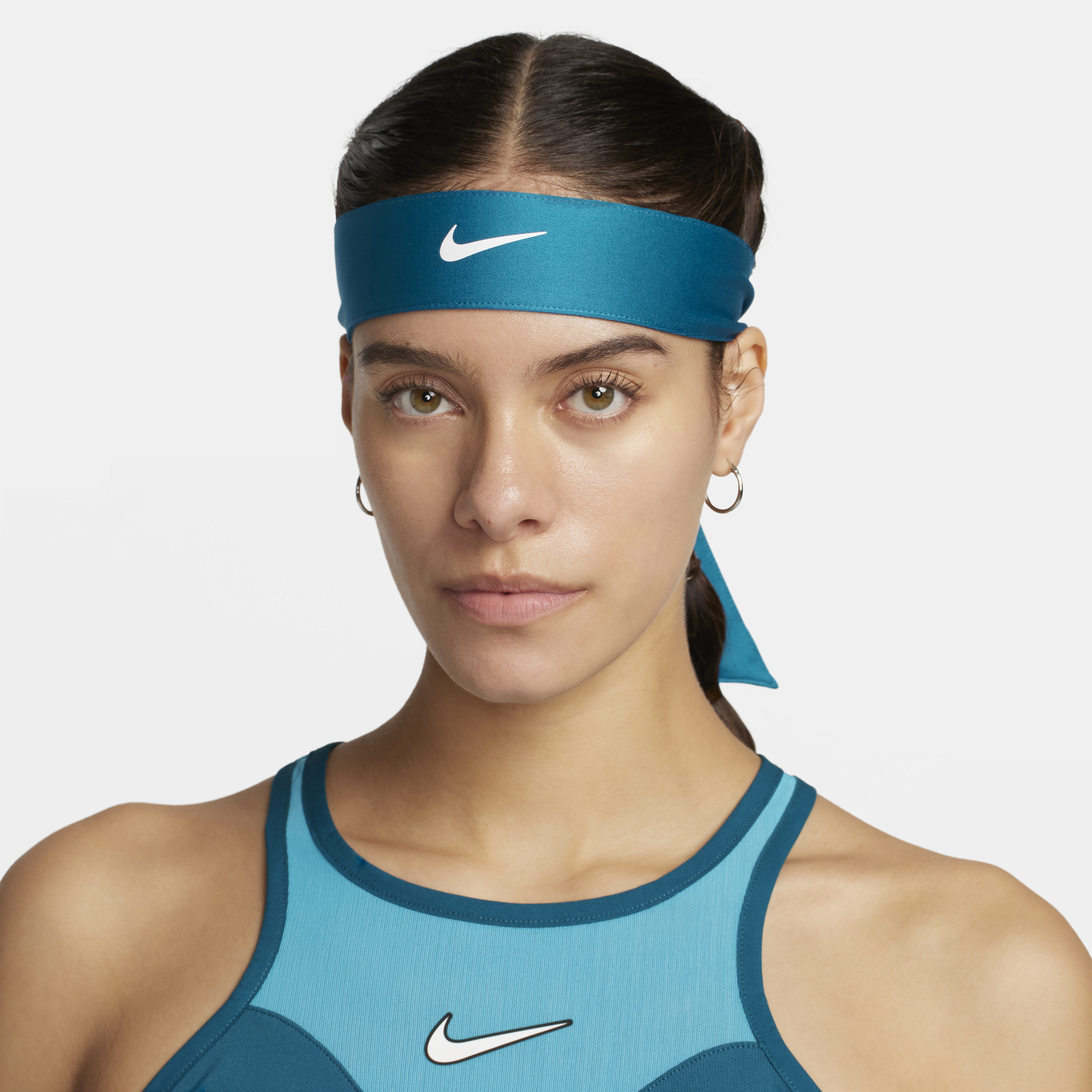 Nike Court Tennishoofdband voor Blauw