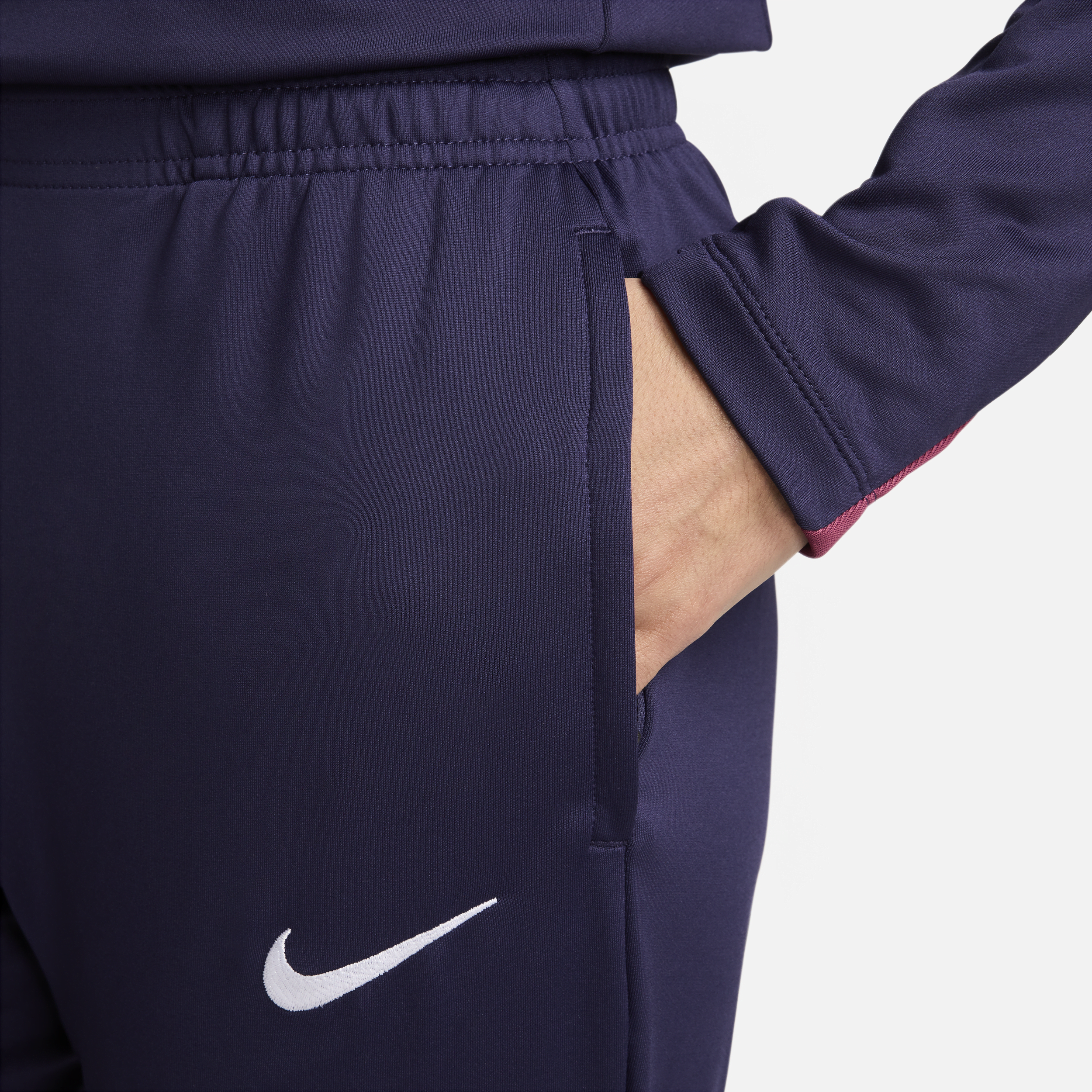 Nike Engeland Strike Dri-FIT knit voetbalbroek voor dames Paars