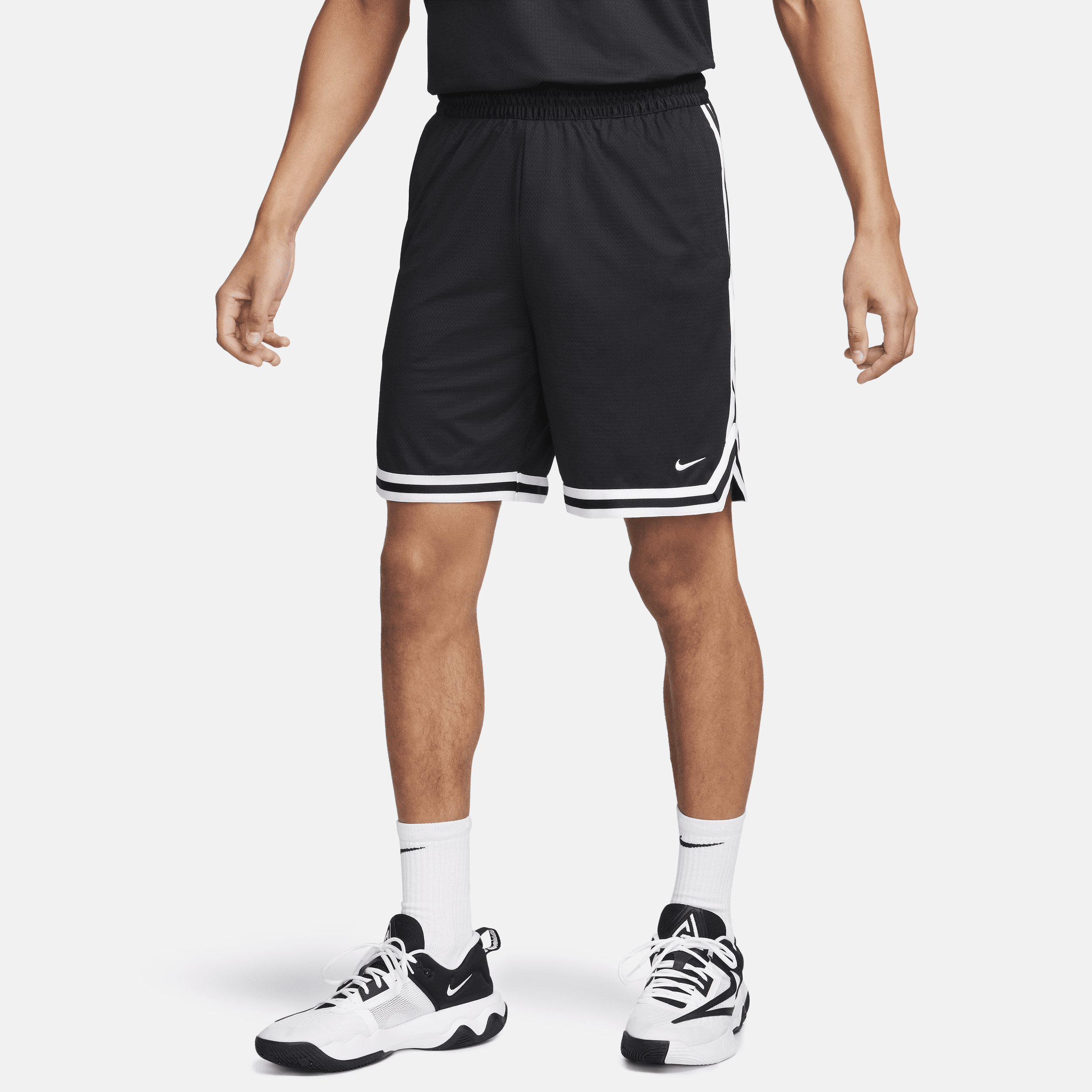Nike DNA Dri-FIT basketbalshorts voor heren (21 cm) Zwart