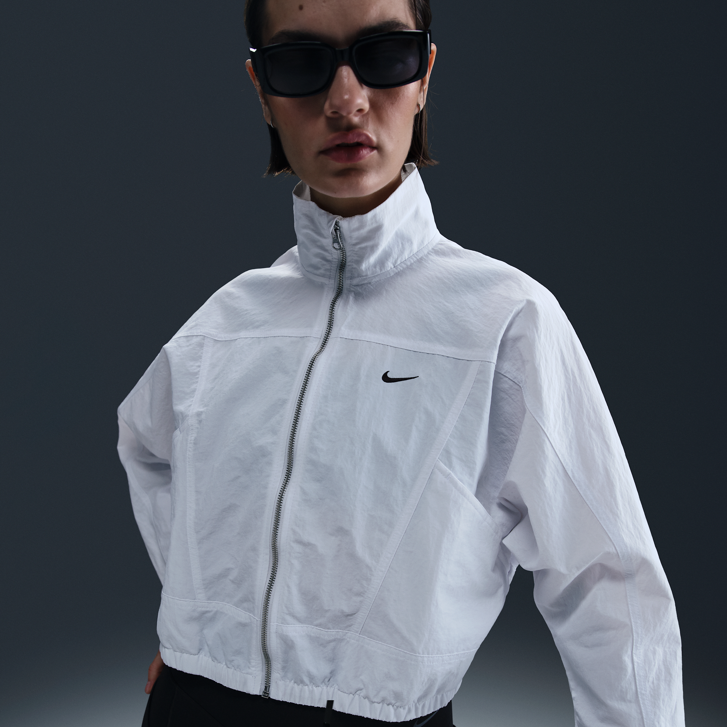 Nike Sportswear Everything Wovens Women's Oversized Repel UV Protection Jacket - White - Recycled Nylon Minimum