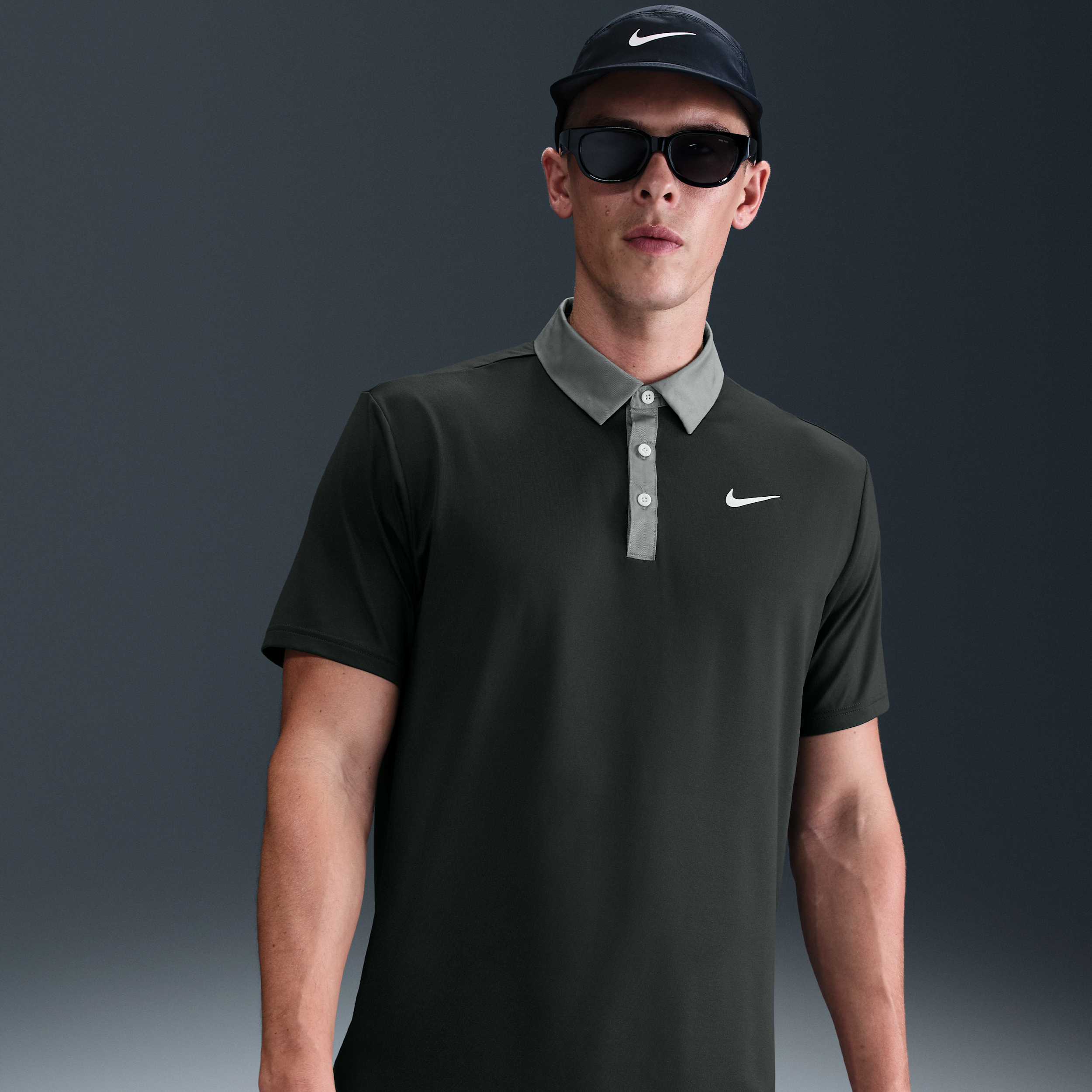 Nike Tour Men's Dri-FIT Golf Polo - Green - Recycled Polyester - 50% Recycled Polyester
