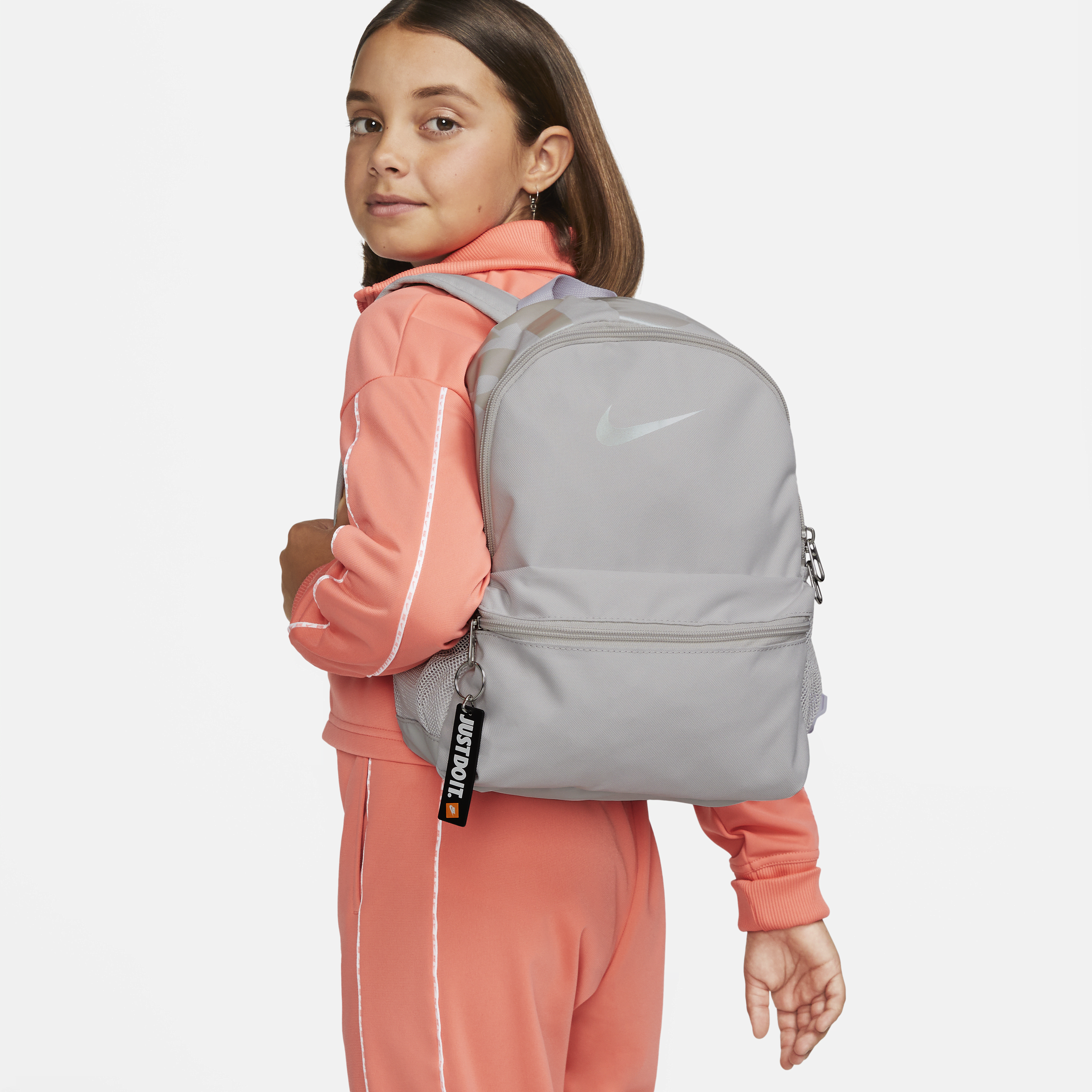 Mini sac à dos Nike Brasilia JDI pour enfant (11 L) - Gris