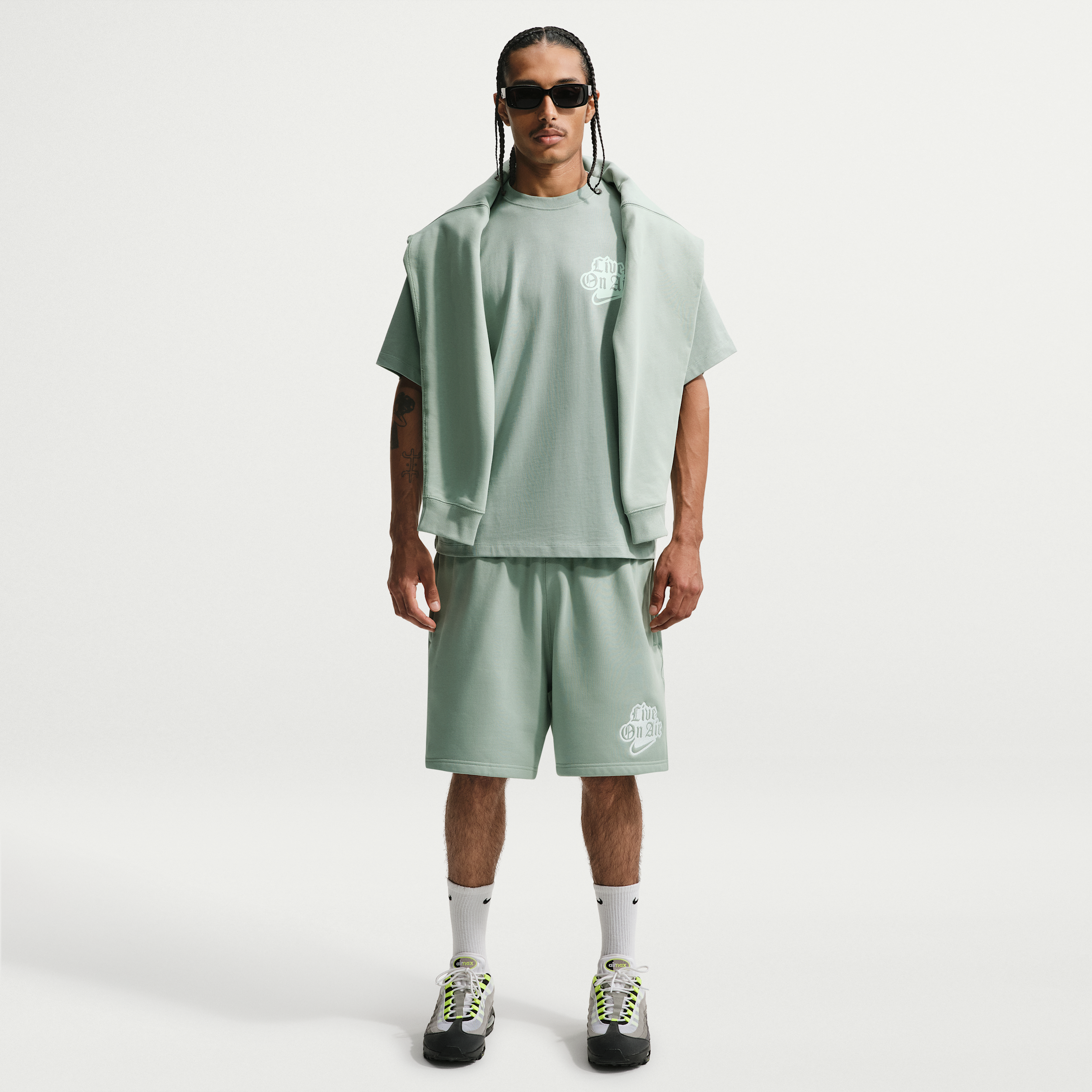 Nike Short En Tissu Fleece Nike Solo Swoosh Pour