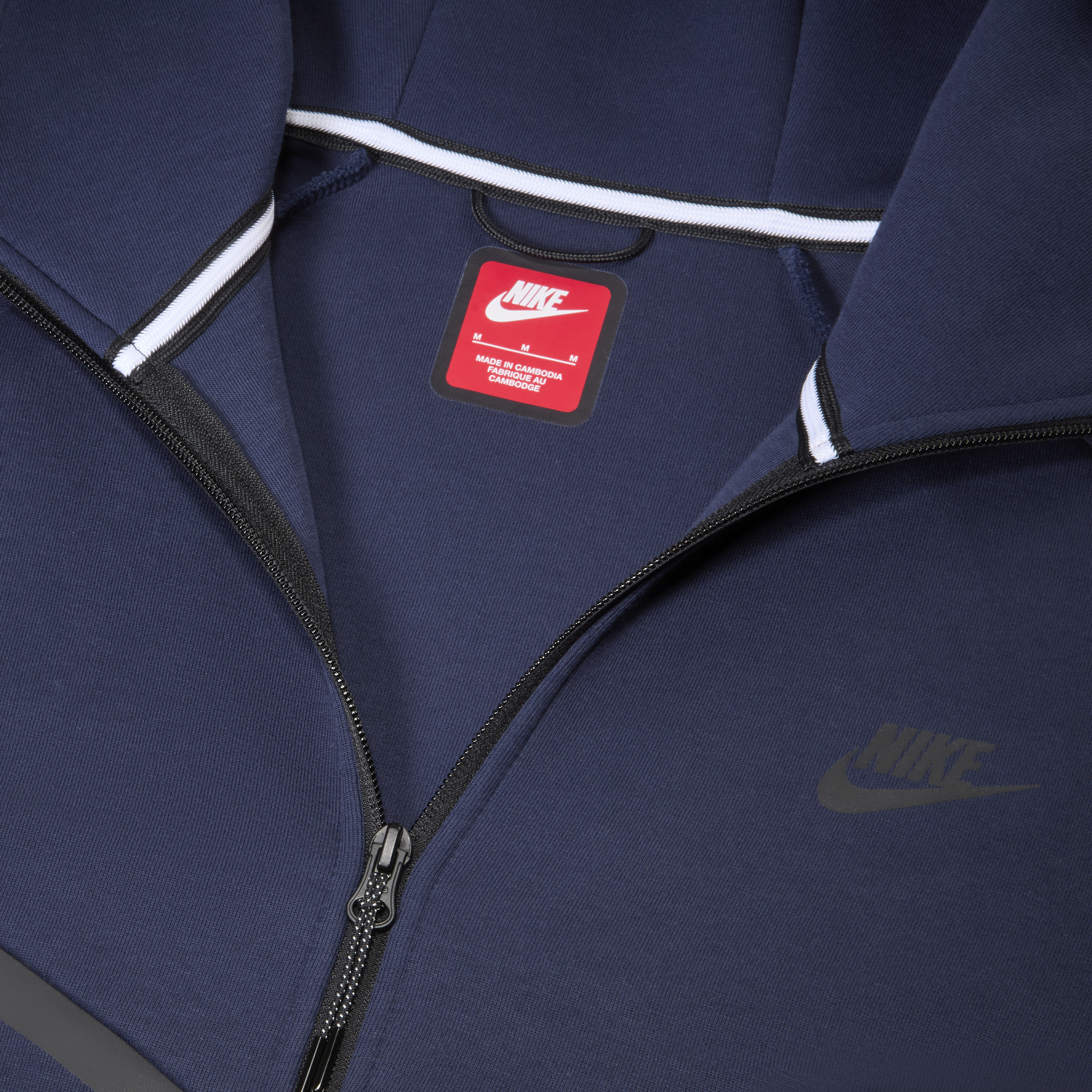 Sweat à capuche et zip Windrunner Nike Tech pour homme - Bleu