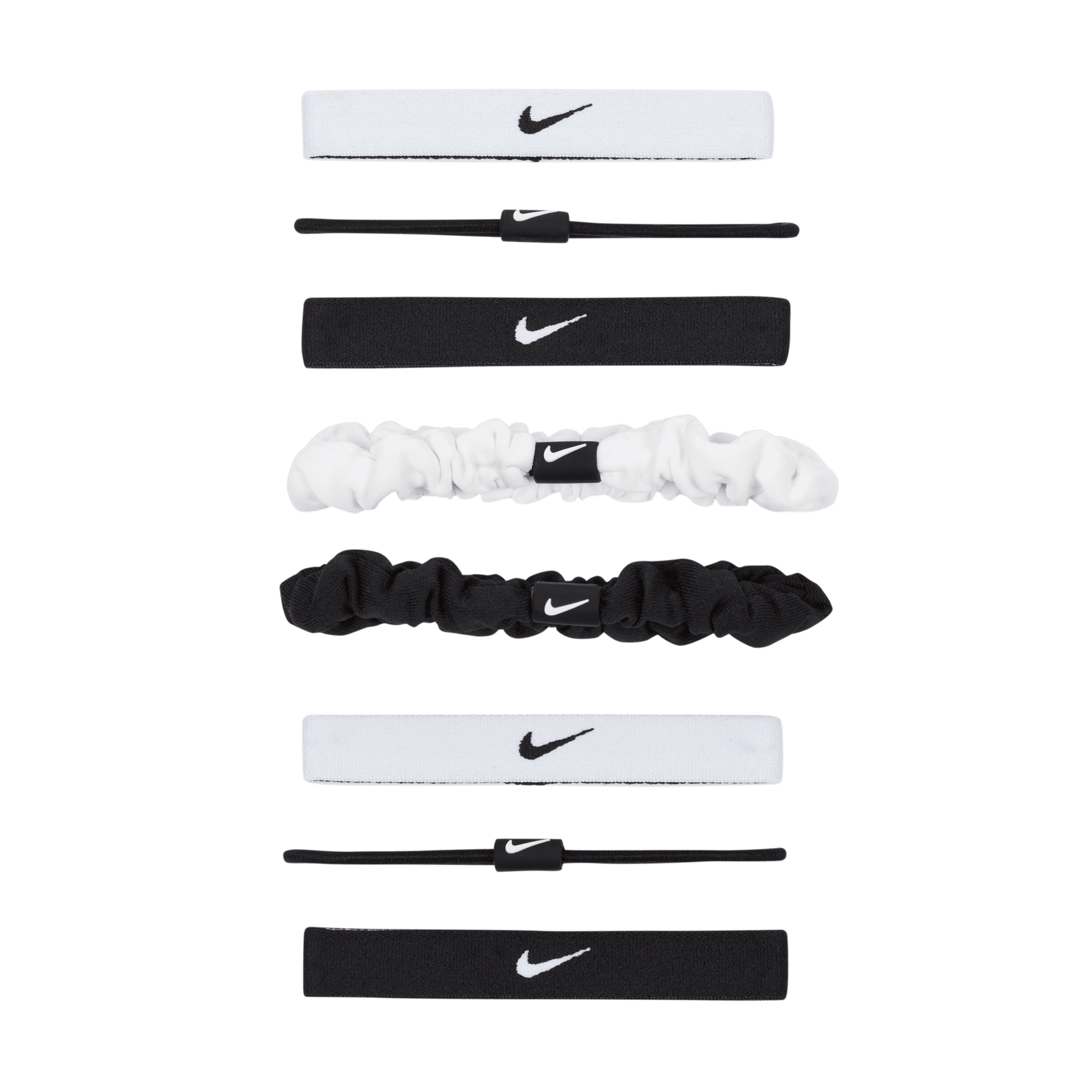 Nike Flex Classic verschillende haarelastiekjes (8 stuks) Wit