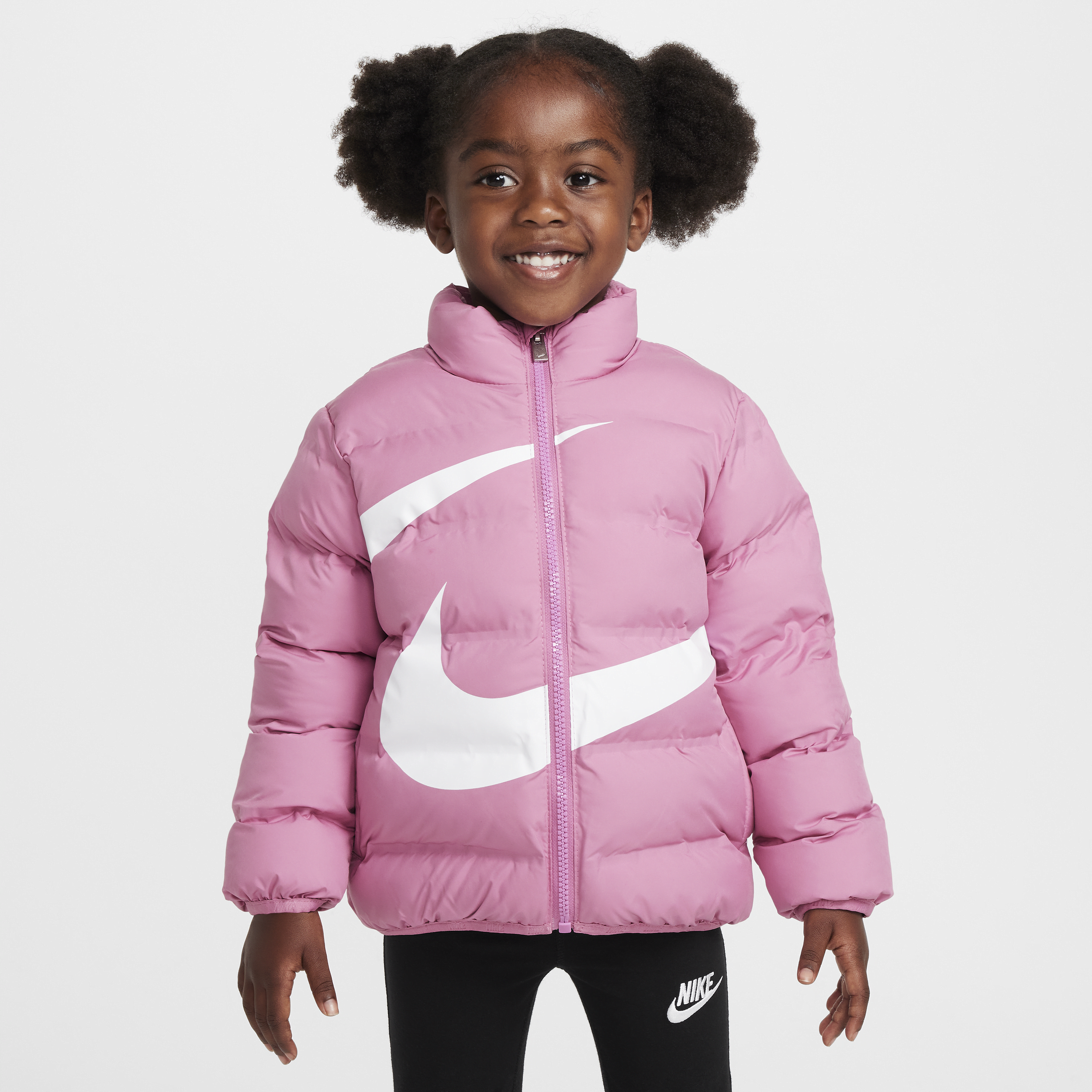 Veste matelassée avec Swoosh en relief Nike pour tout-petit - Rose