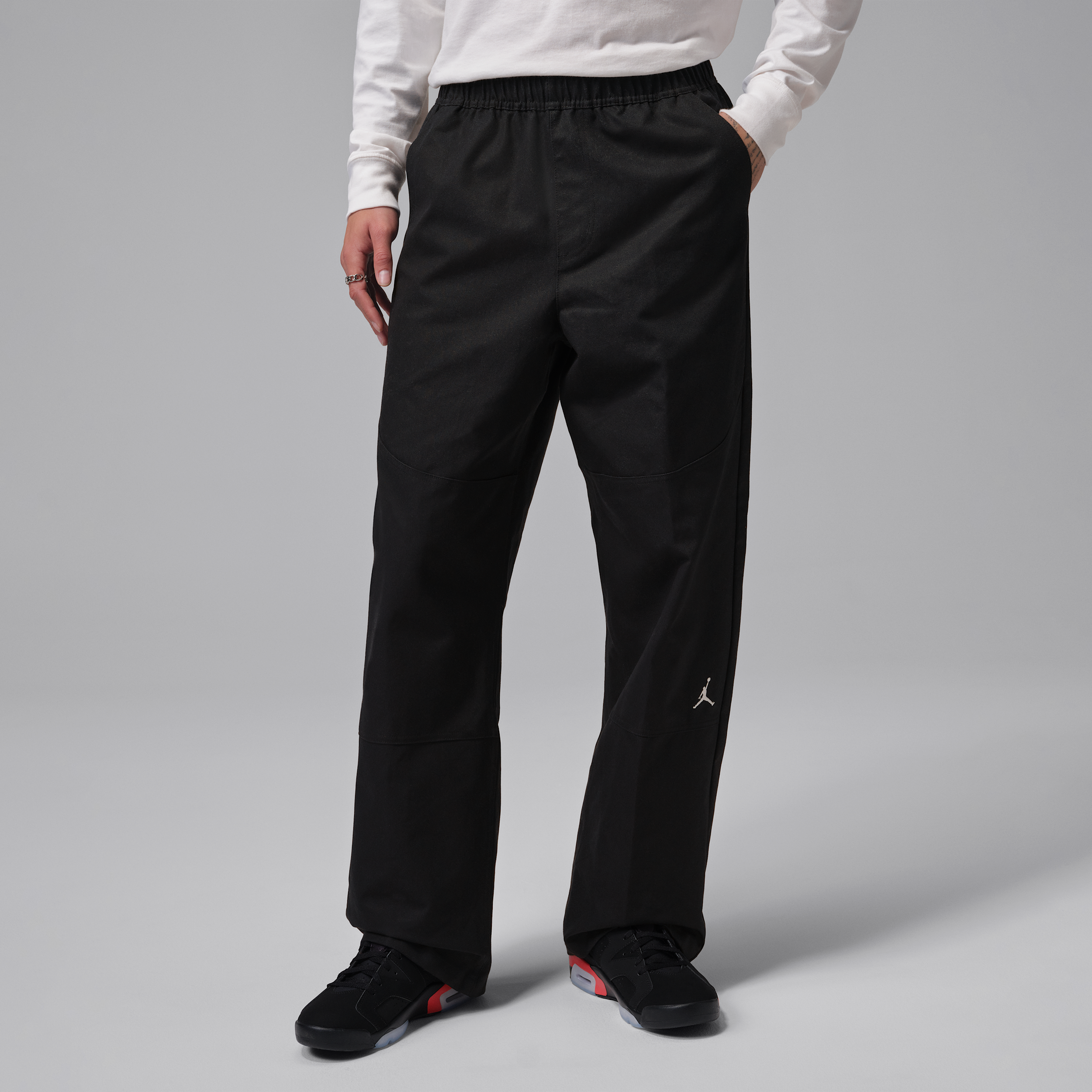 Pantaloni in tessuto Jordan Brooklyn – Uomo - Nero