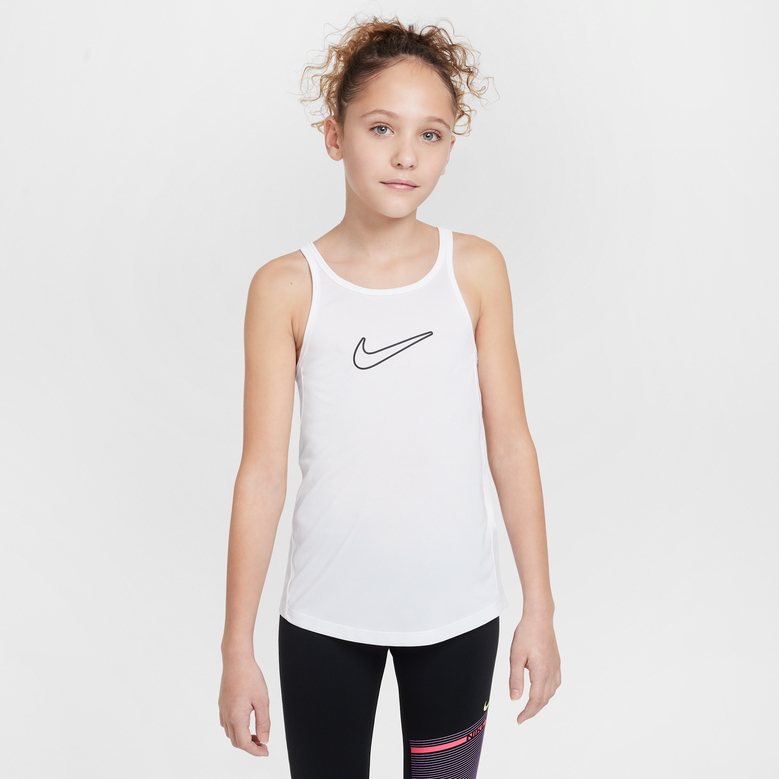 Débardeur Dri-FIT Nike One Classic pour fille (ado) - Blanc