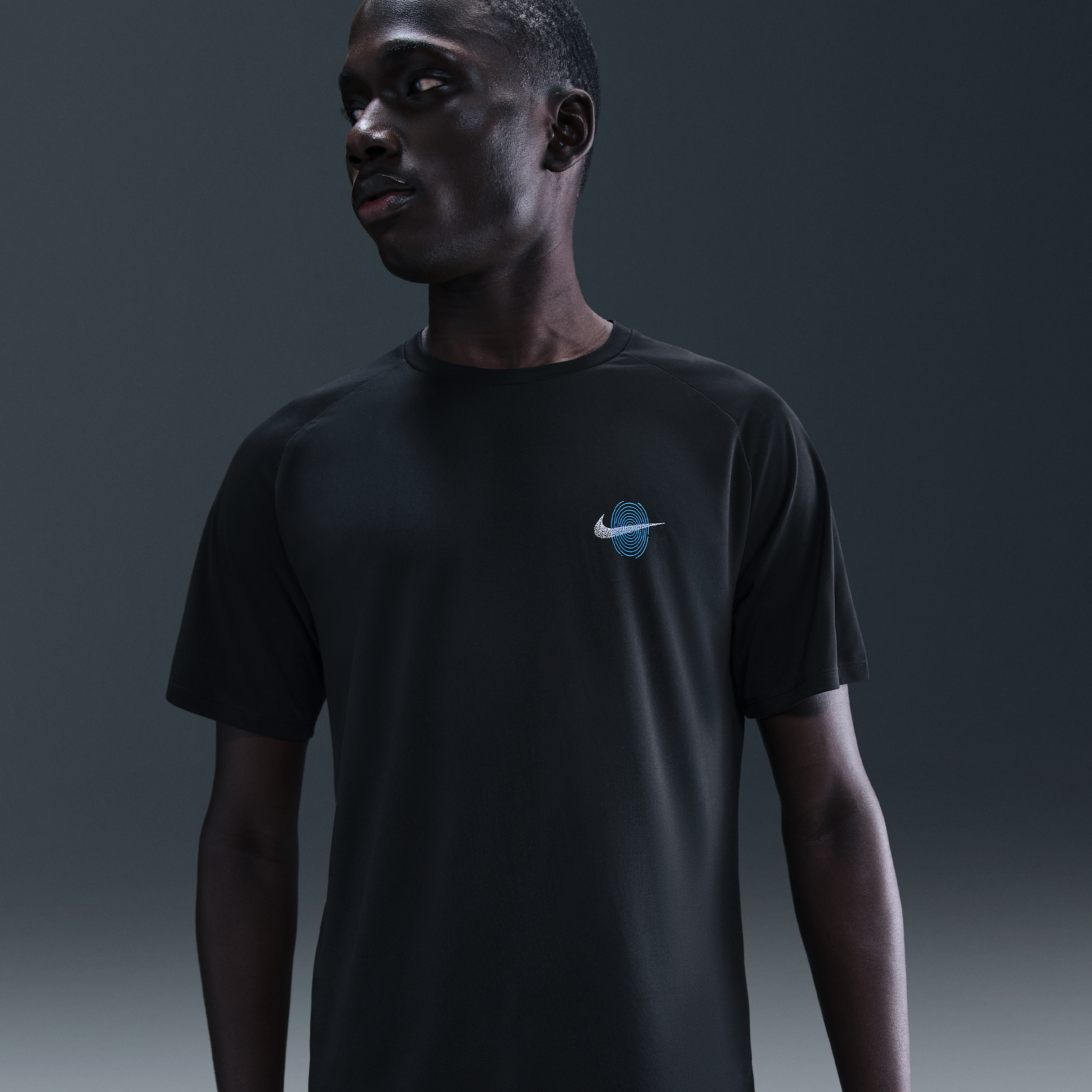 Nike Stride Dri-FIT ADV hardlooptop met korte mouwen voor heren - Zwart