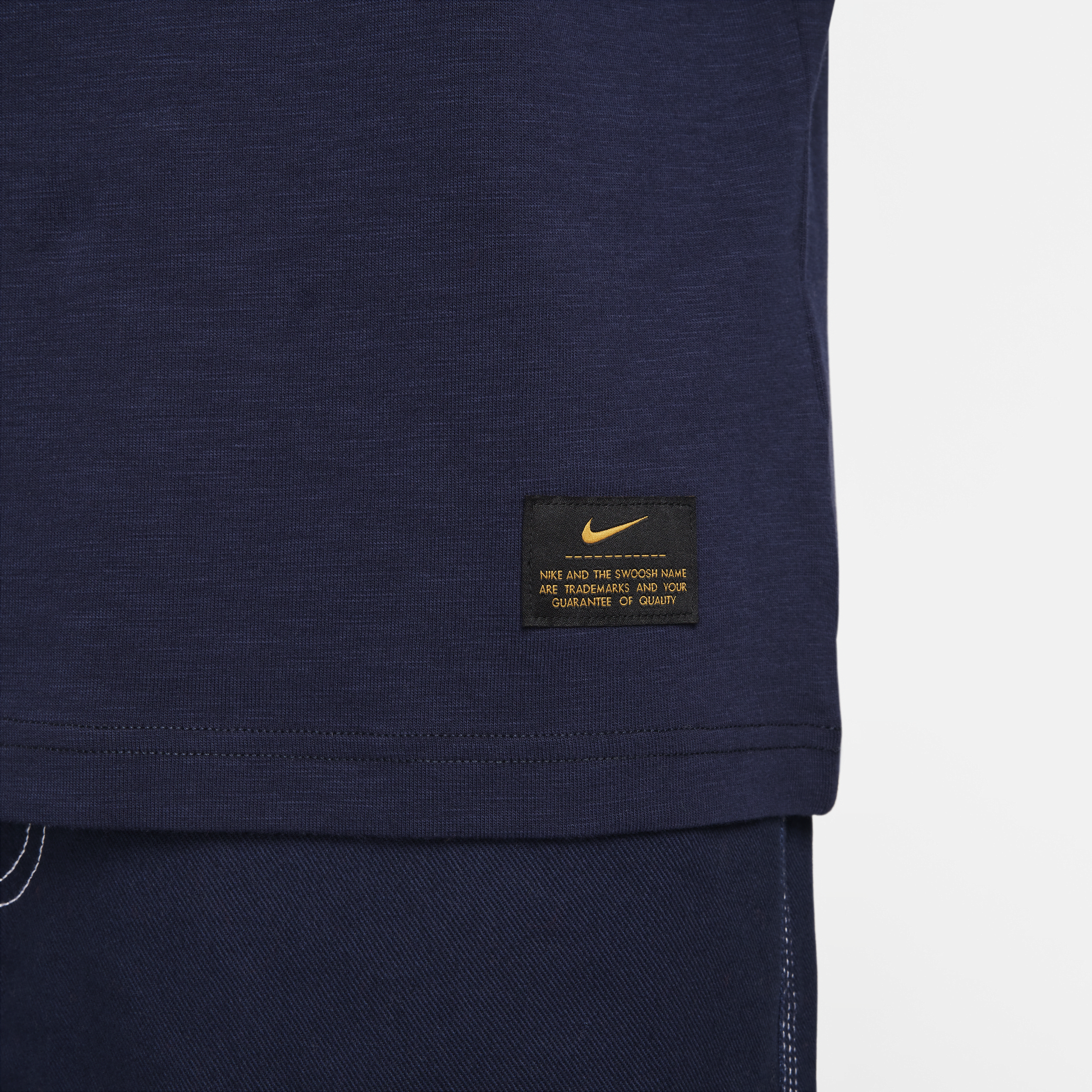 Nike Life knit herentop met korte mouwen Blauw