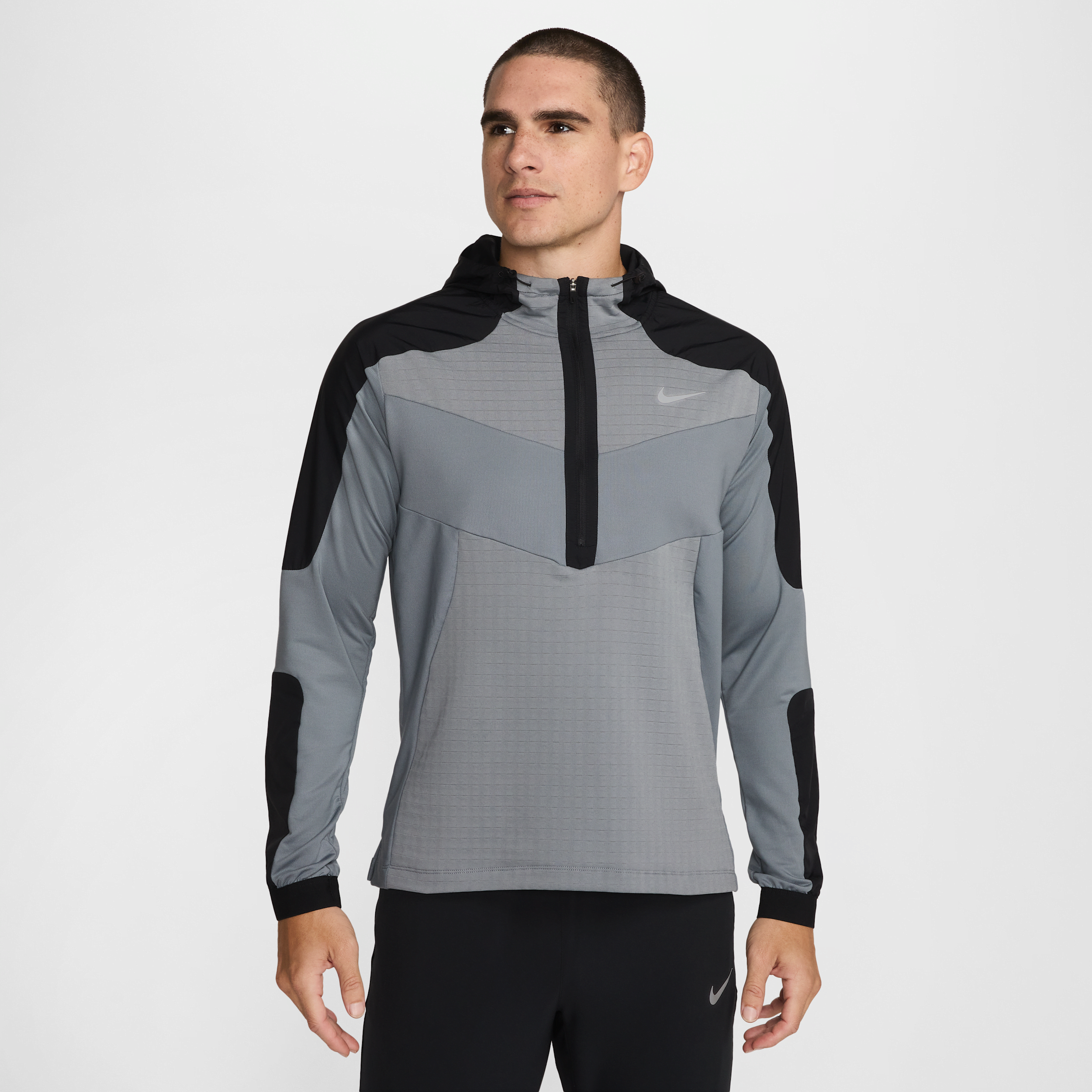 Haut de running à manches longues Nike pour Homme - Gris