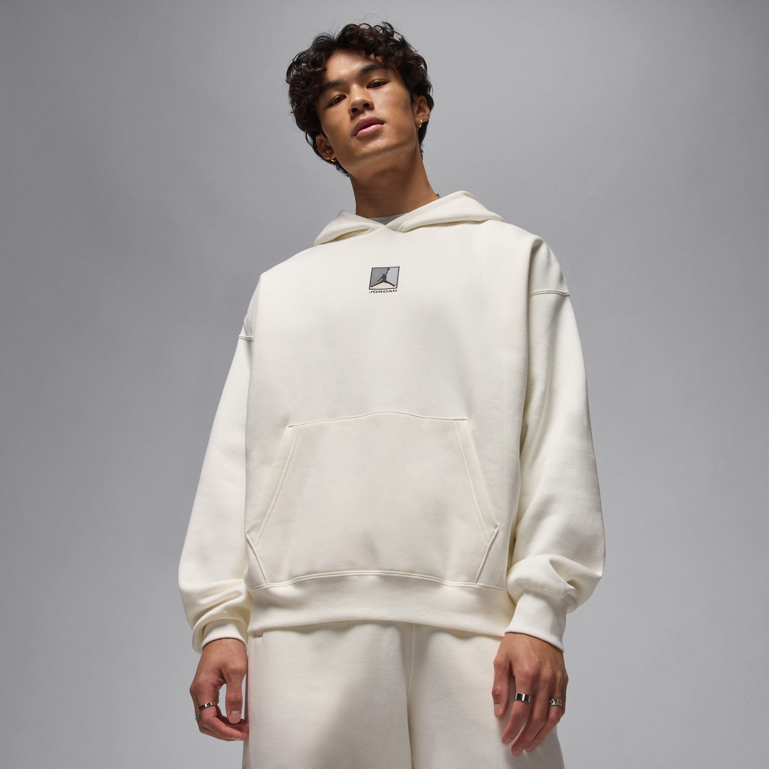 Thumbnail - Jordan Brooklyn Fleece-Hoodie mit Grafik (Herren) - Weiß