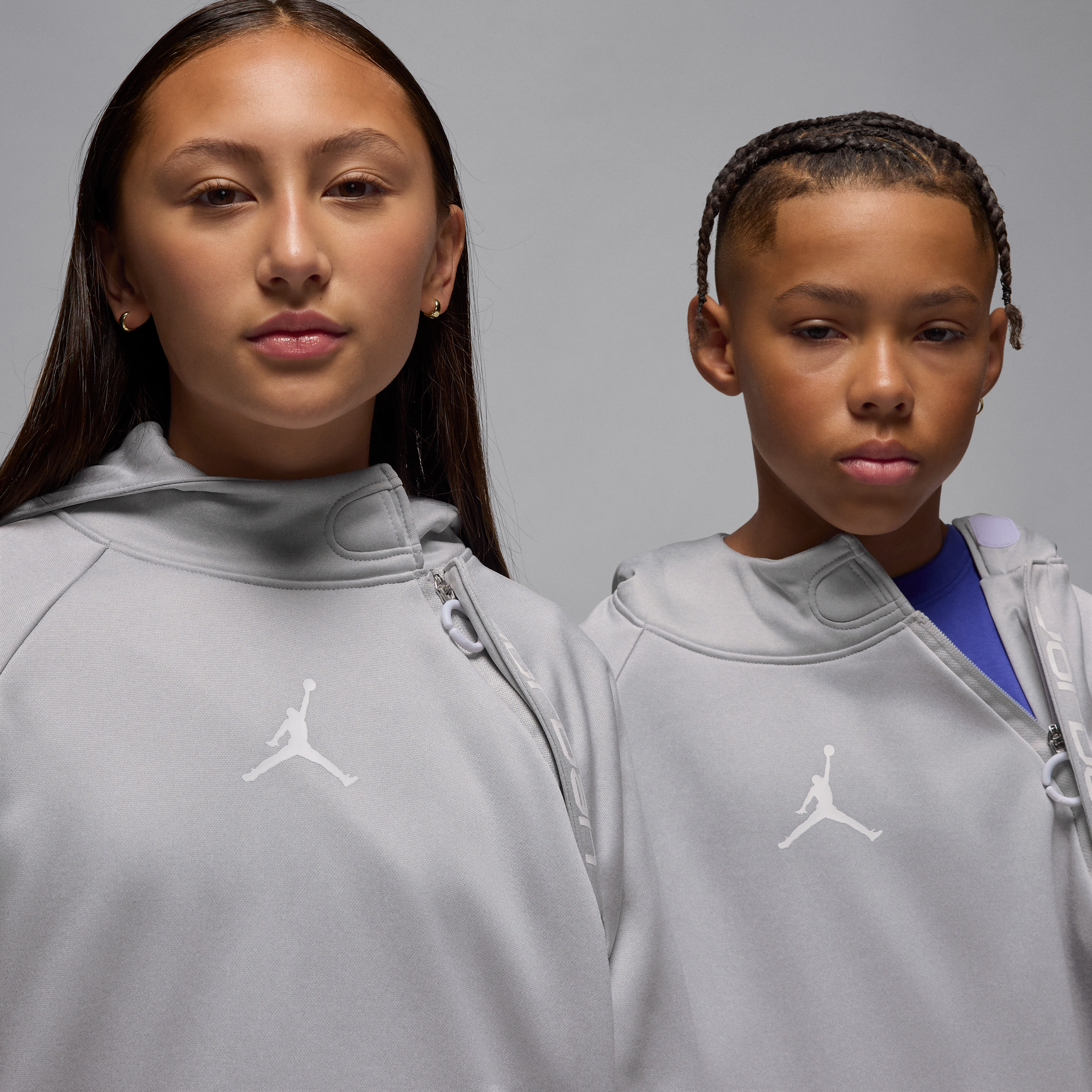 Thumbnail - Jordan Therma-FIT Ease Fleece Hoodie (ältere Kinder) - Grau