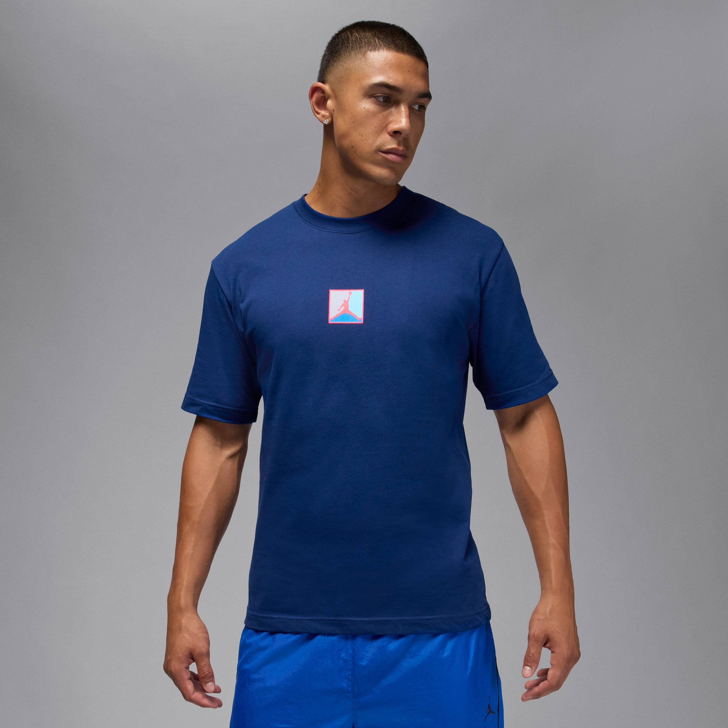 Thumbnail - Jordan Brooklyn T-Shirt (Herren) - Blau