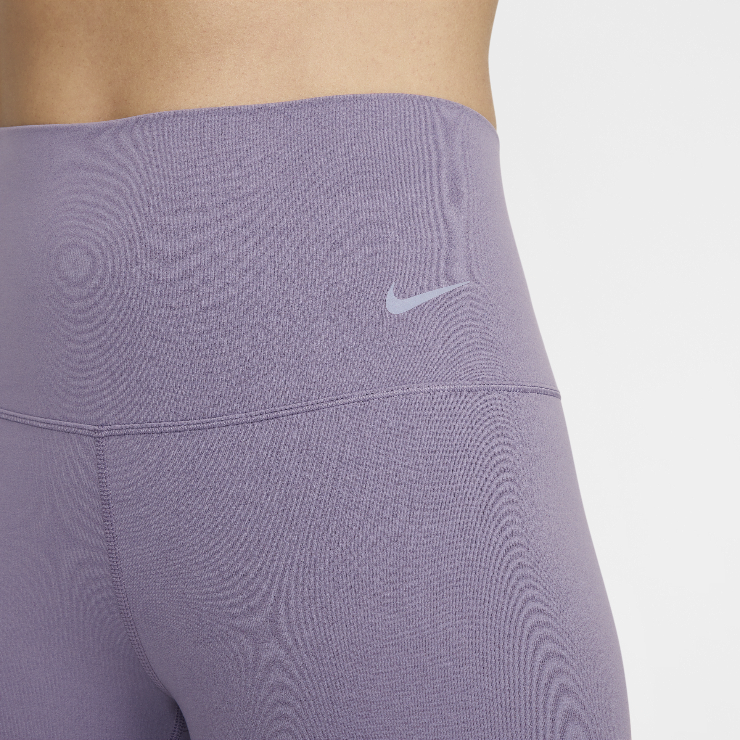 Nike Zenvy 7 8-legging met iets ondersteunende hoge taille voor dames Paars
