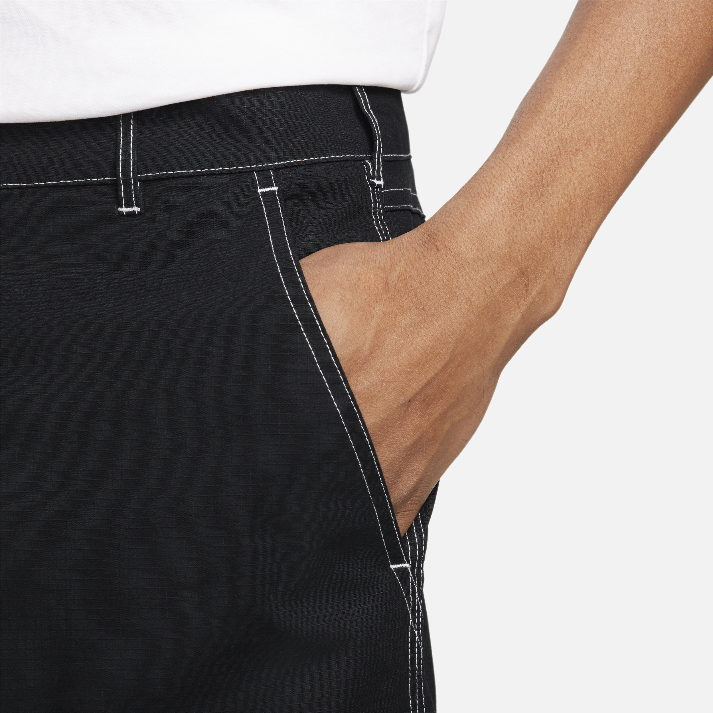 Pantalon de skateboard doublé aux genoux Nike SB pour homme - Noir