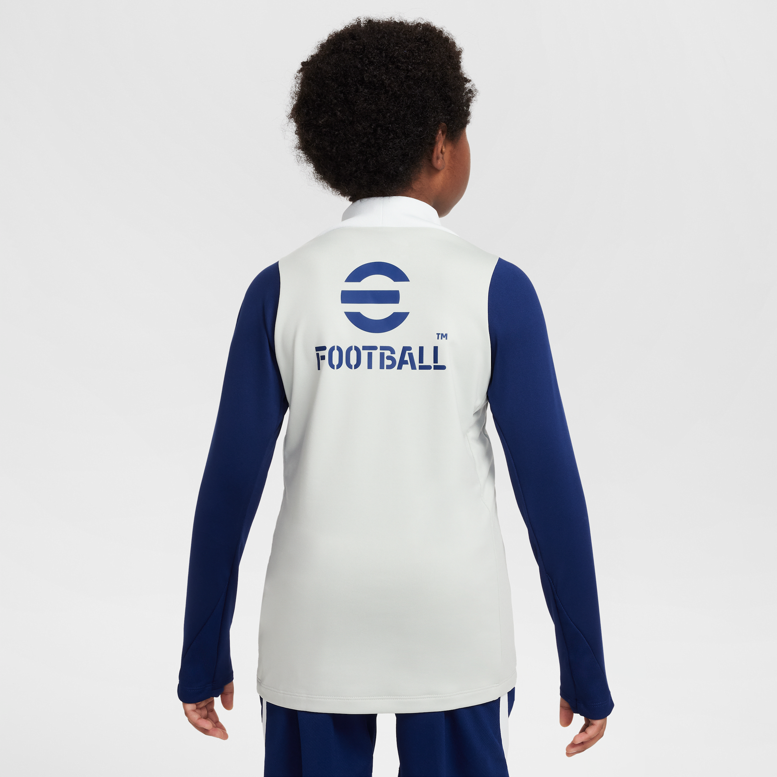 Thumbnail - Inter Mailand Strike Nike Dri-FIT Fußball-Drill-Oberteil (ältere Kinder) - Grau