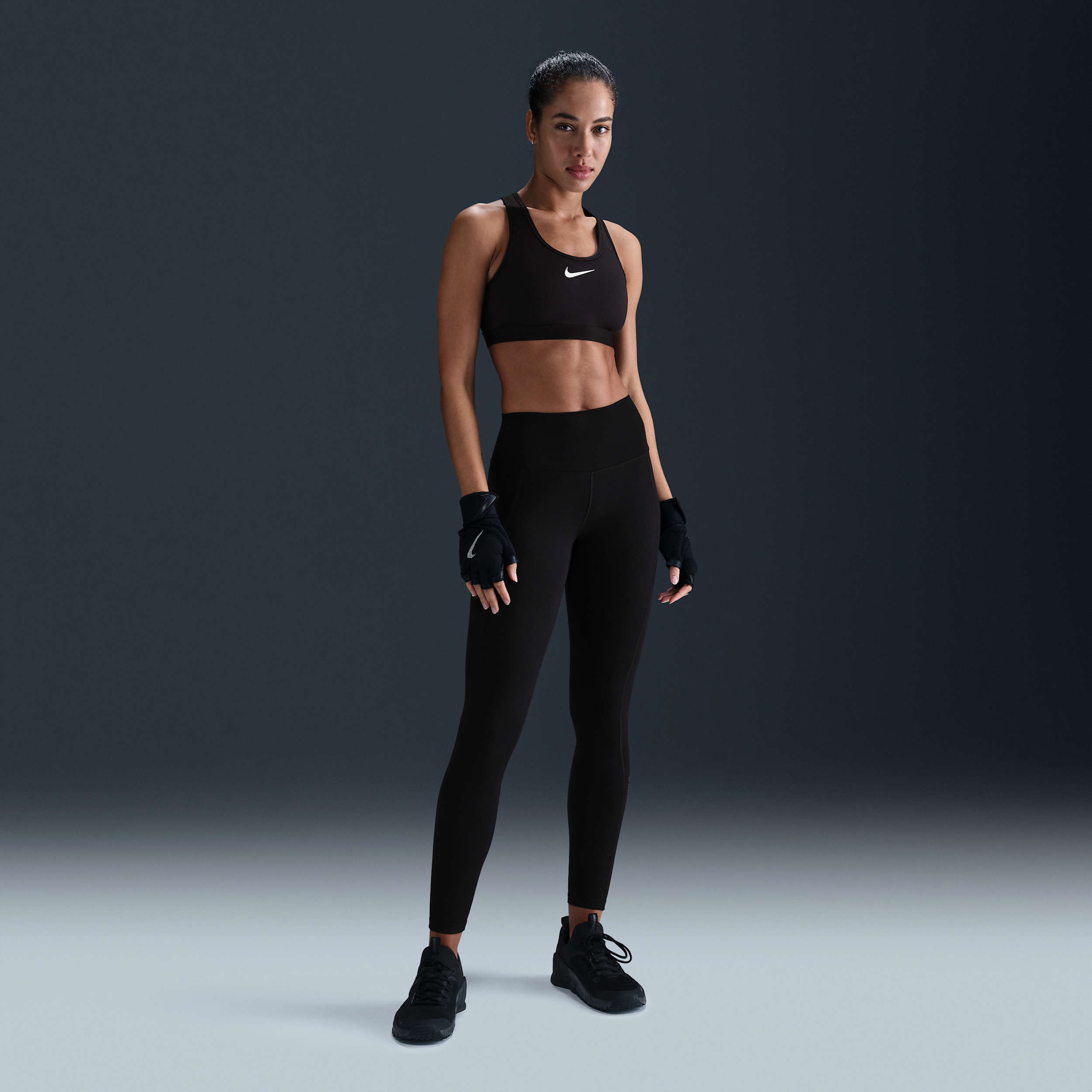 Leggings a tutta lunghezza a vita alta Nike One Fitted – Donna - Nero