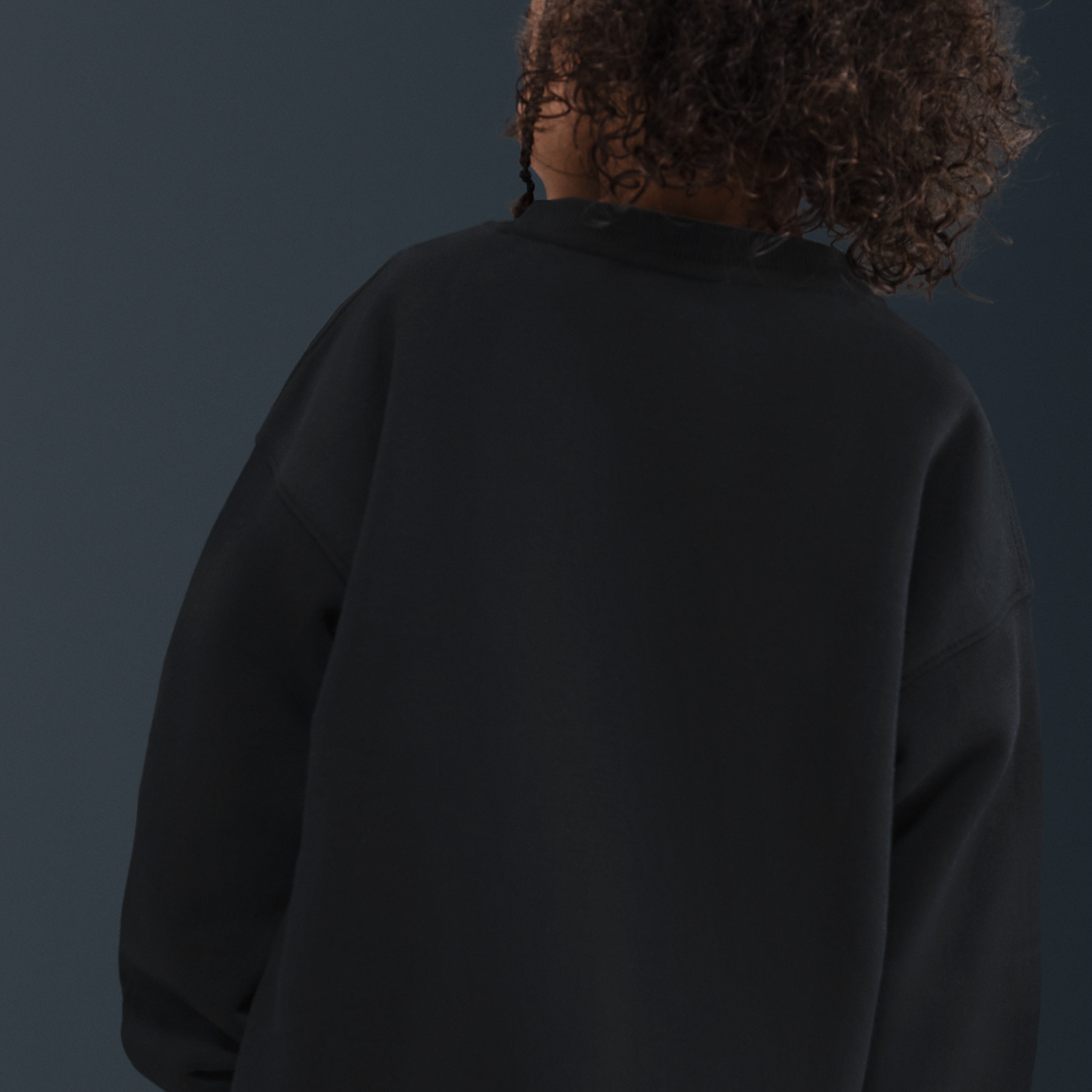 Thumbnail - Nike Oversize Rundhalsoberteil (jüngere Kinder) - Schwarz