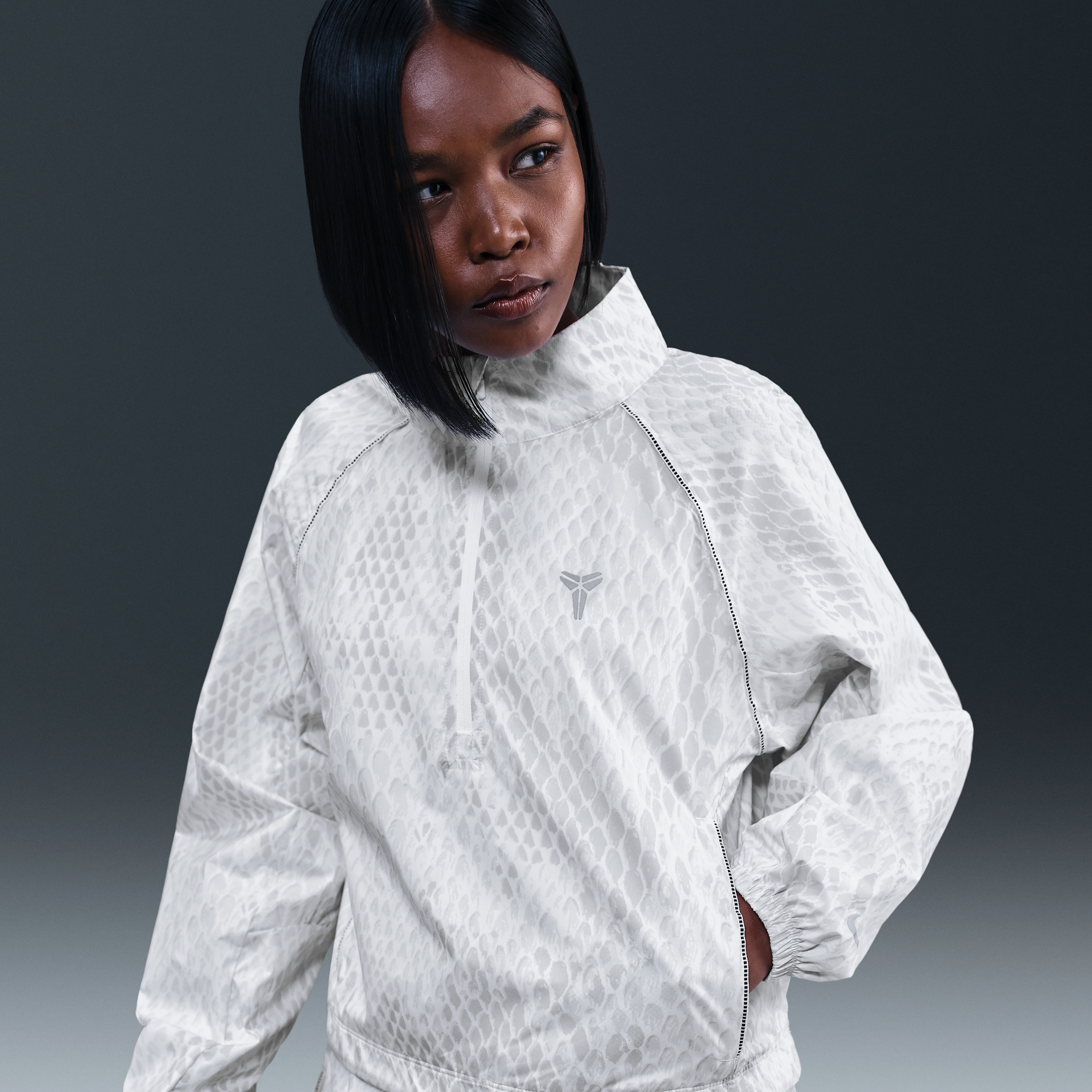 Nike Kobe Womens Lightweight Woven Jacket - White - Polyester