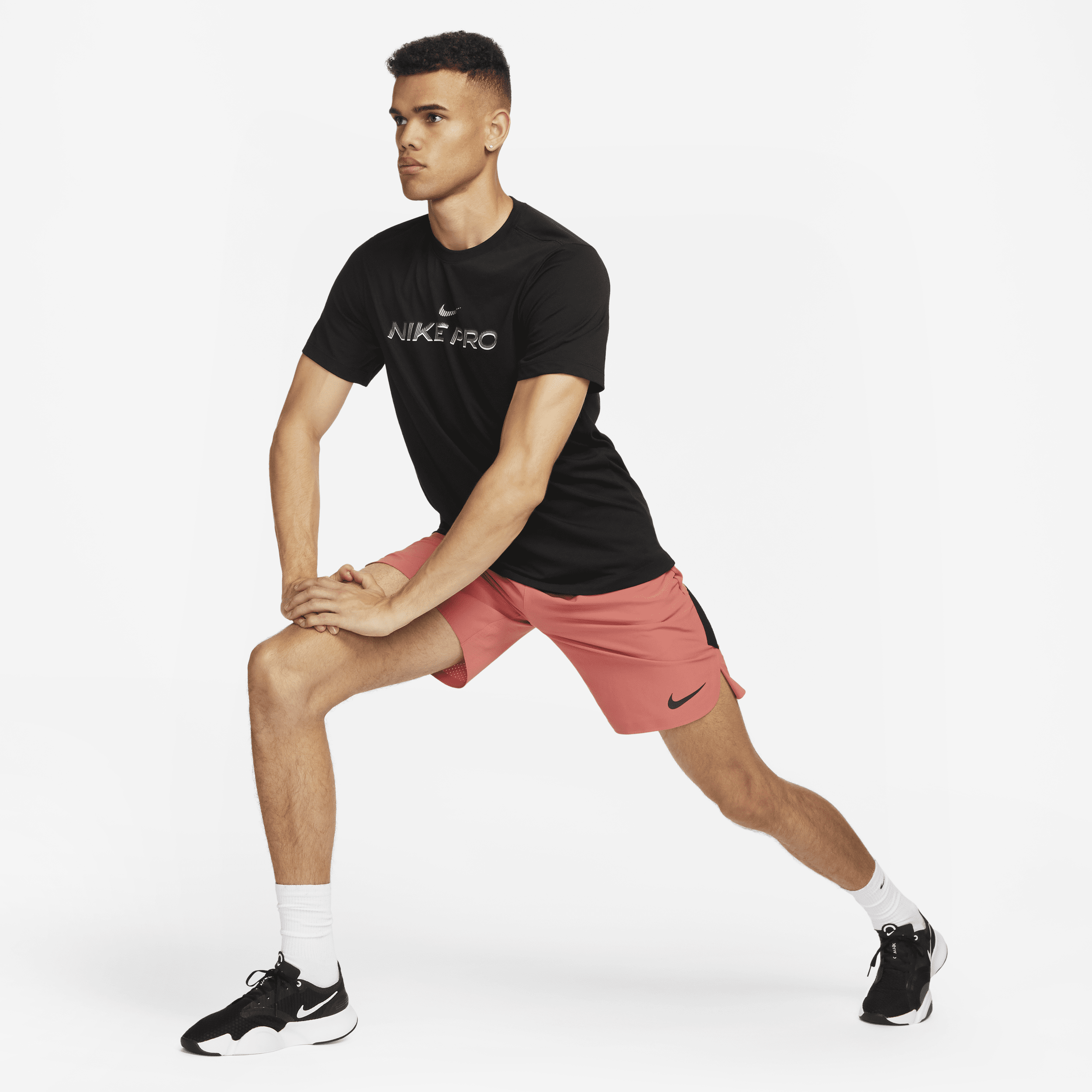 Nike Dri-FIT Fitness T-shirt voor heren Zwart