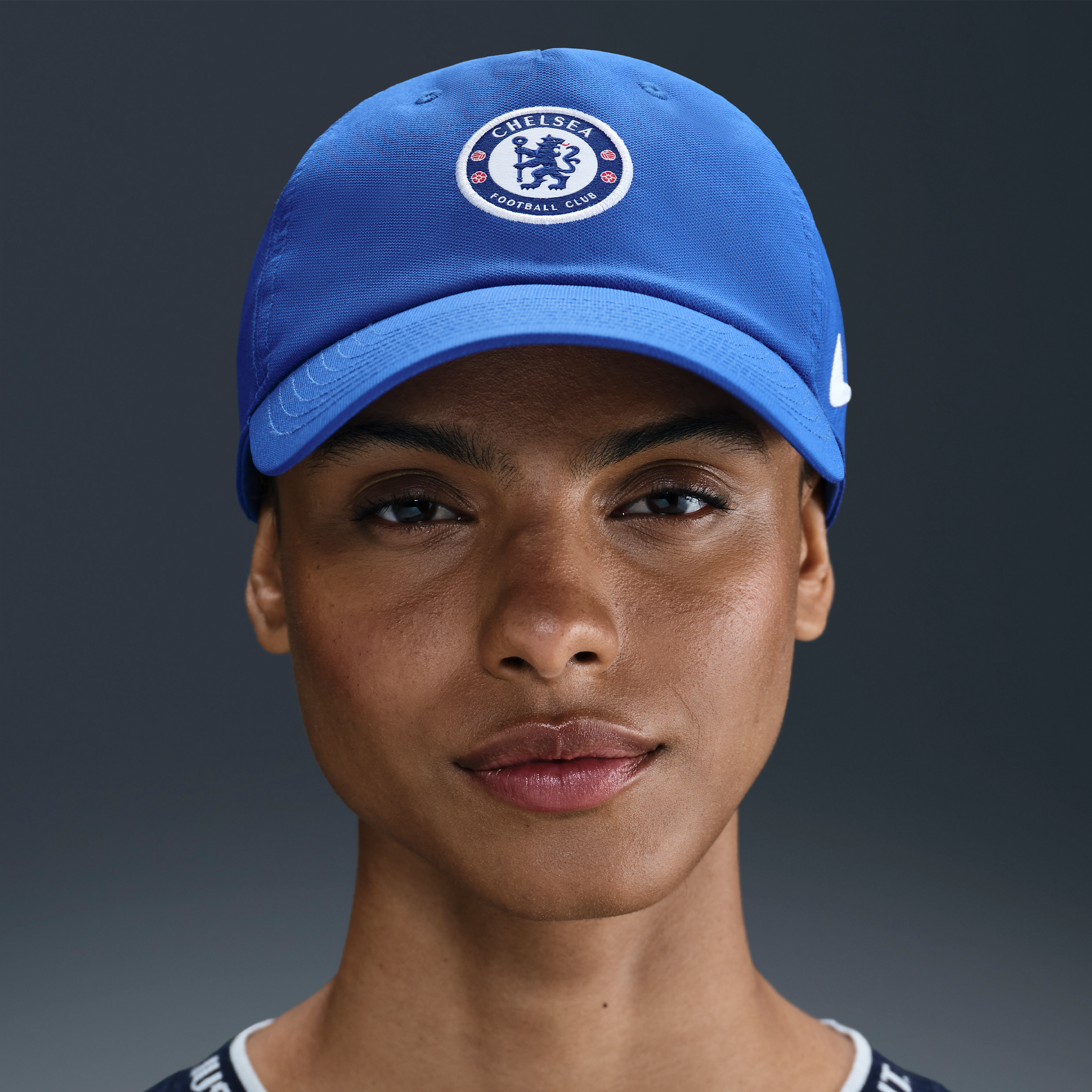 Nike Chelsea F.C. Club voetbalpet zonder structuur Blauw