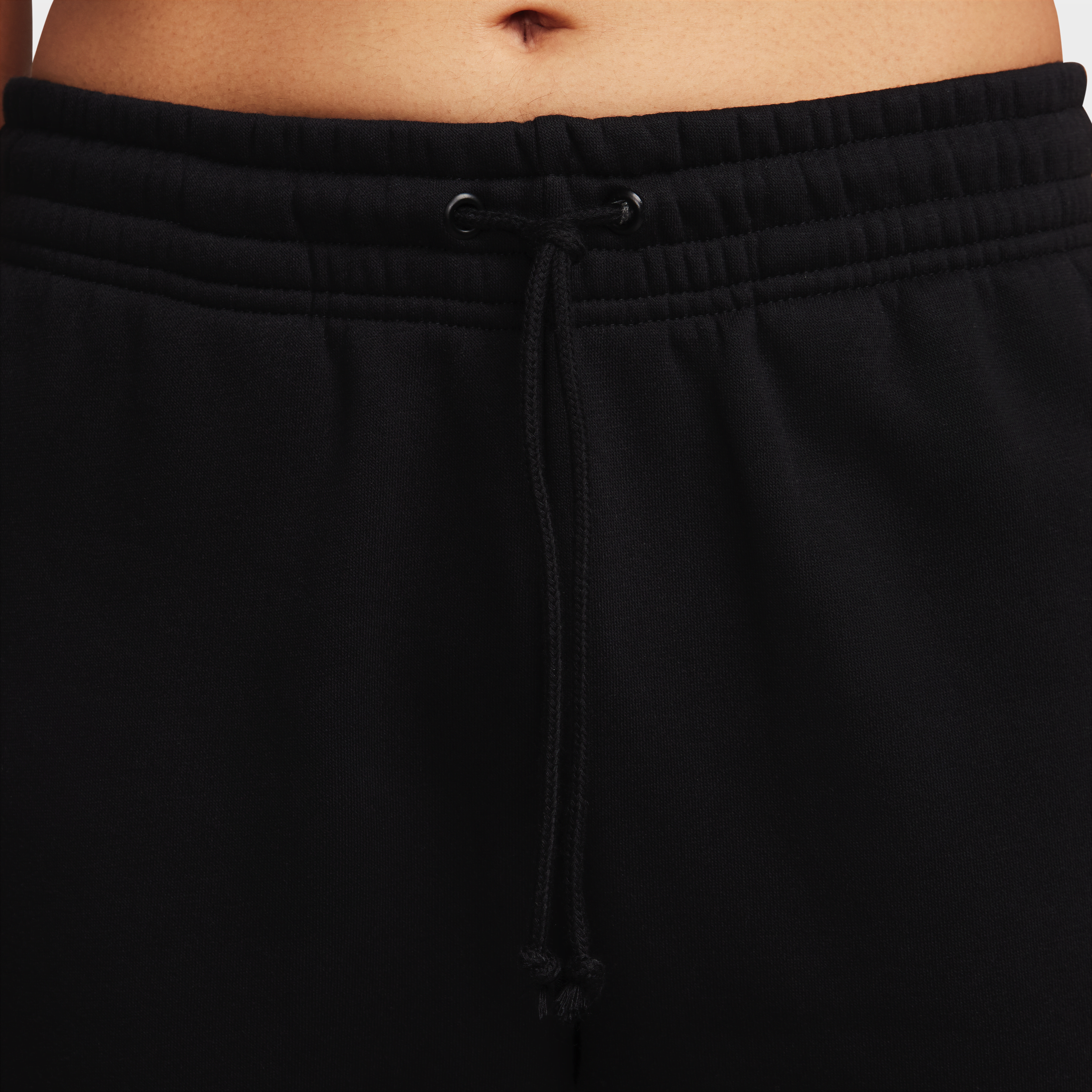 Nike Sportswear Phoenix Fleece joggingbroek met halfhoge taille voor dames Zwart