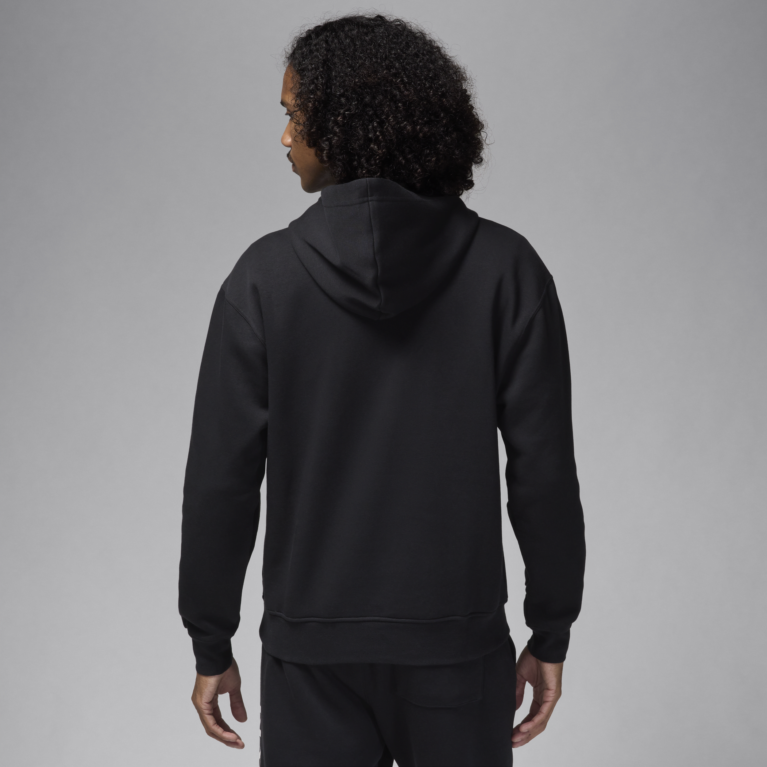 Sweat à capuche en tissu Fleece Jordan Essentials pour Homme - Noir