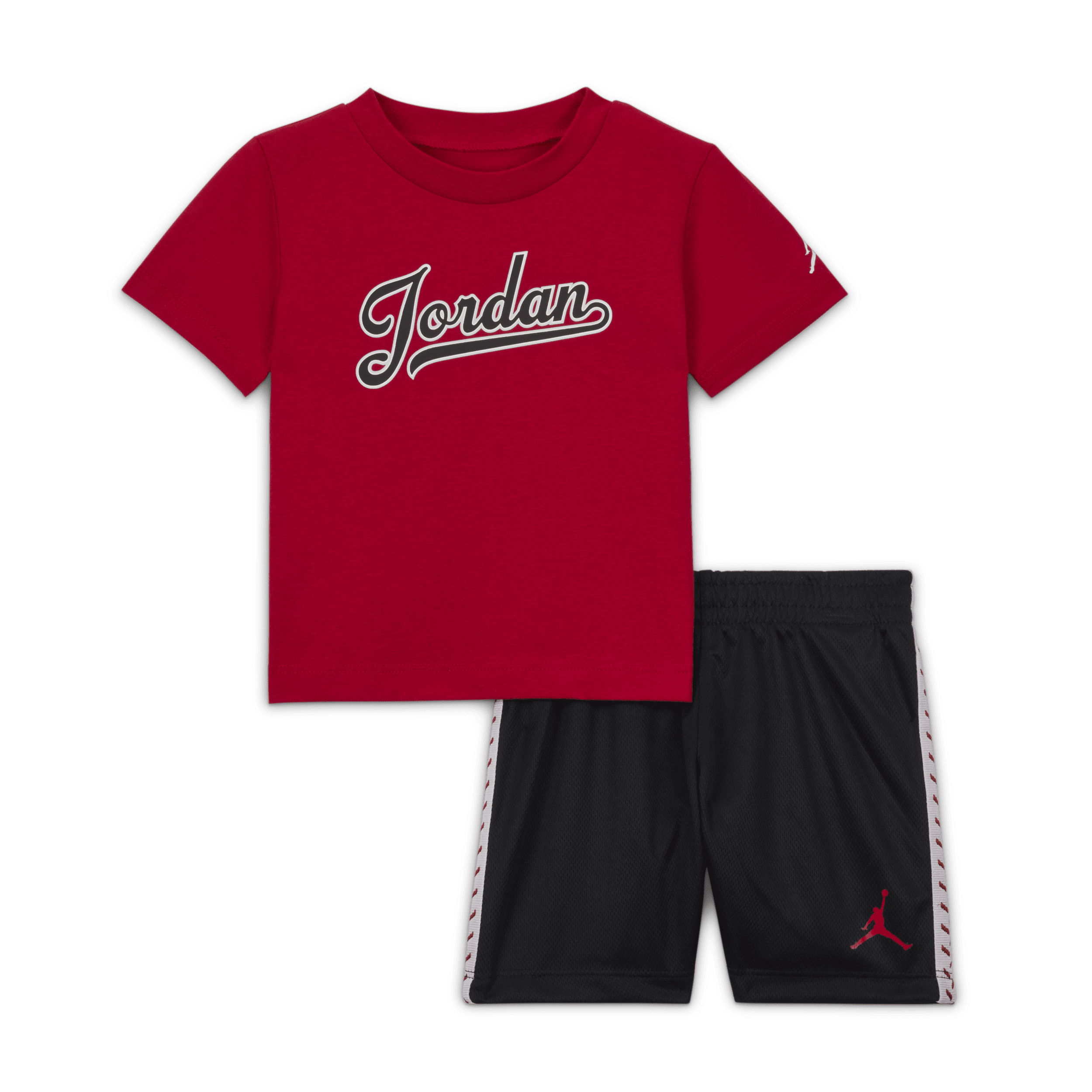 Jordan MJ Flight MVP set met shorts van mesh voor baby s (12-24 maanden) Zwart