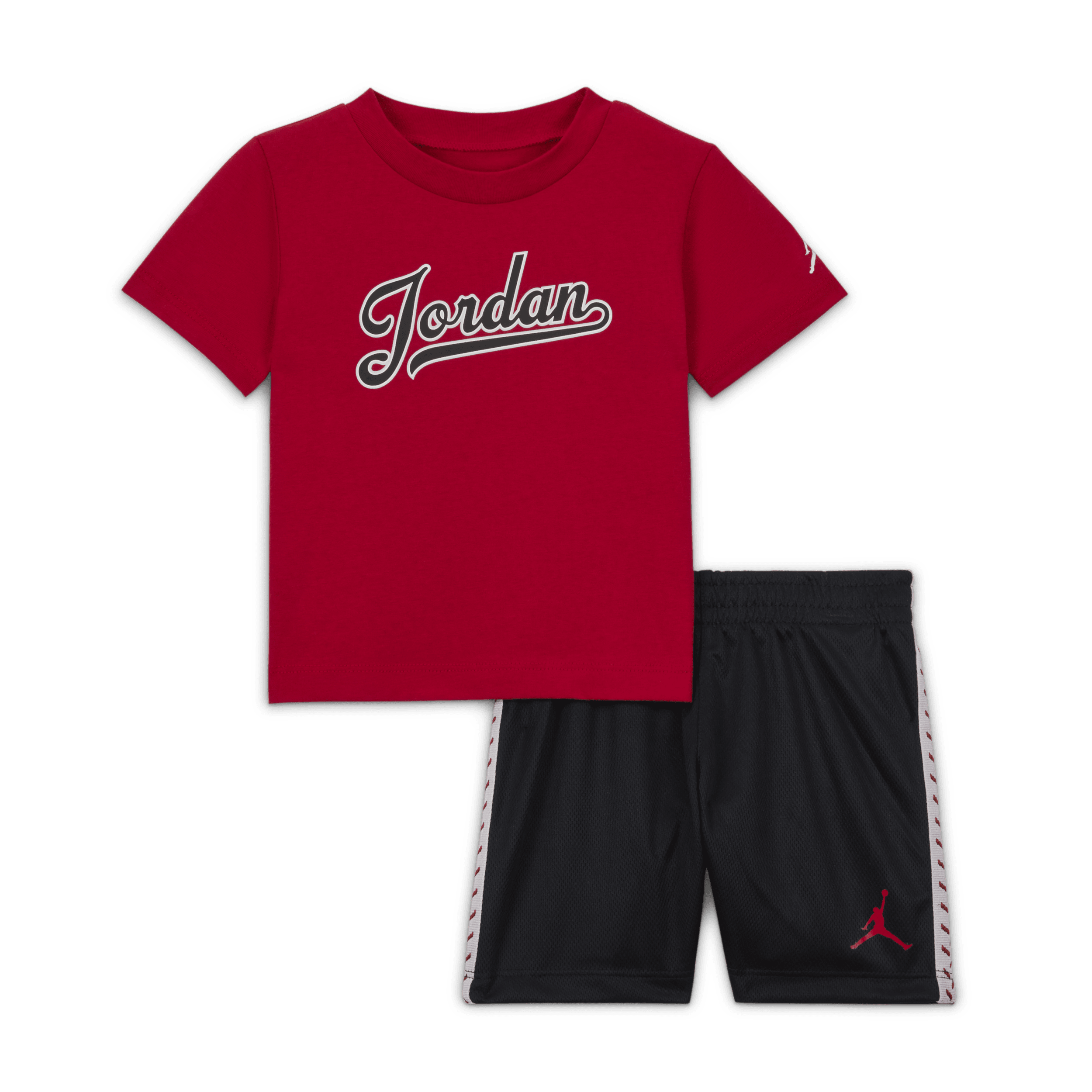 Completo con shorts in mesh Jordan MJ Flight MVP – Bebè (12-24 mesi) - Nero
