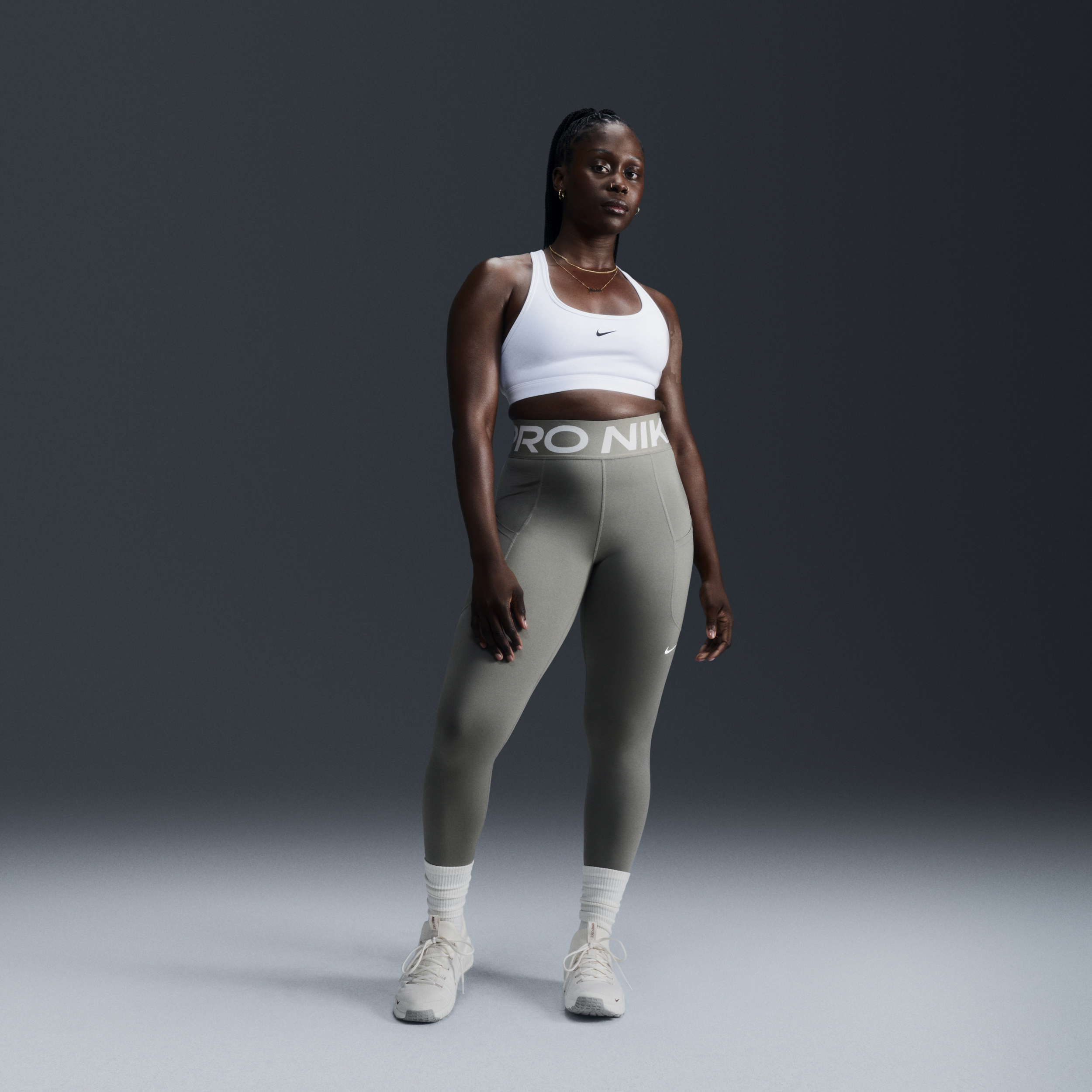 Brassière de sport à maintien léger Nike Swoosh Light Support pour femme - Blanc