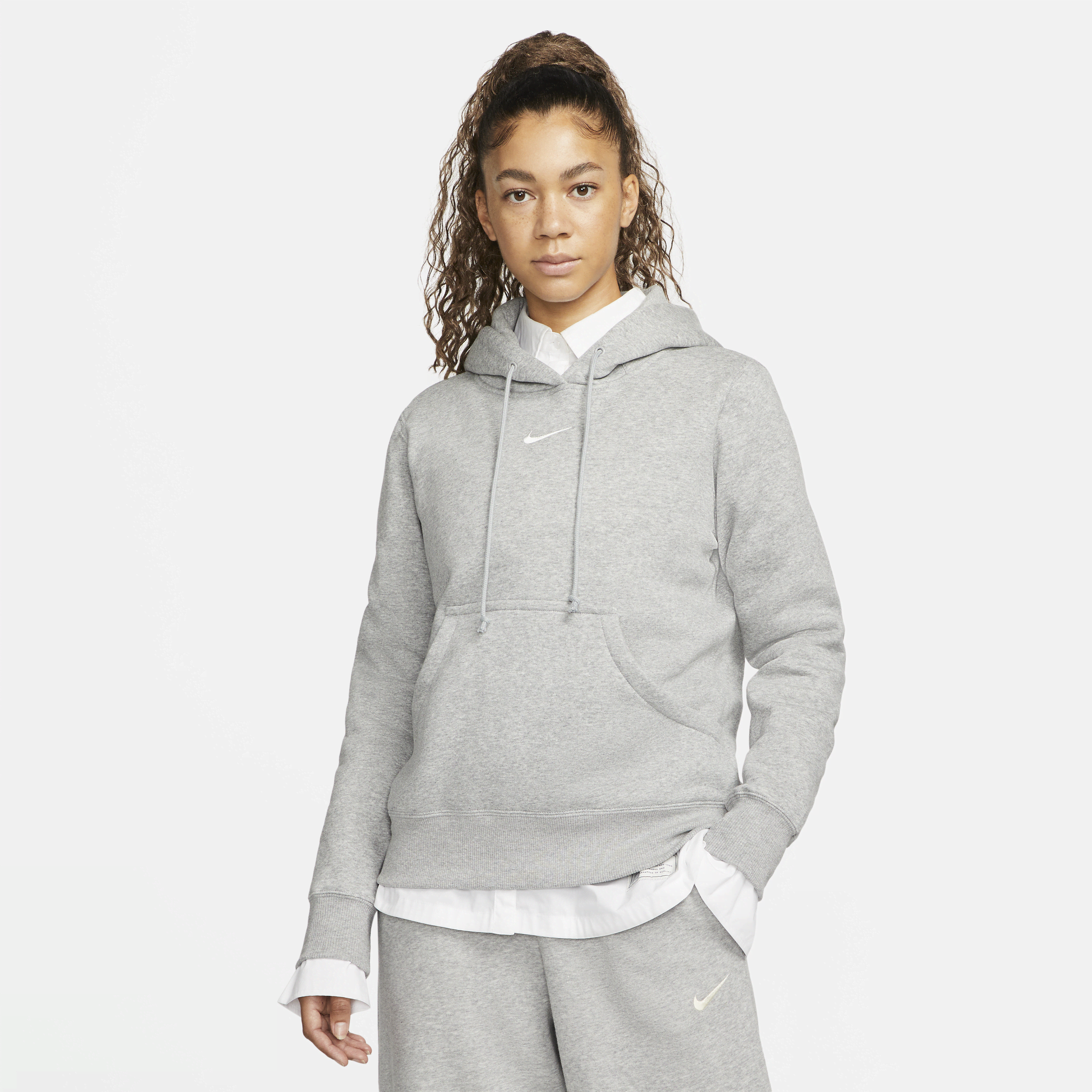 Nike Sportswear Phoenix Fleece hoodie voor dames Grijs
