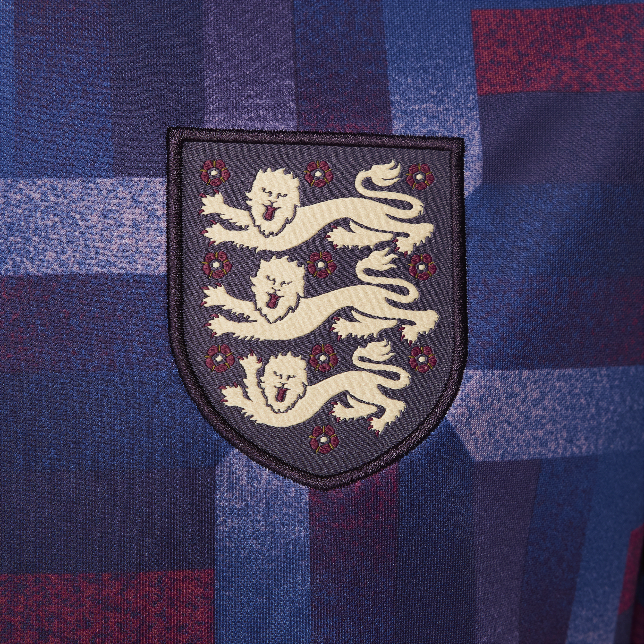 Haut de foot à manches courtes d'avant-match Nike Dri-FIT Angleterre Academy Pro pour homme - Pourpre