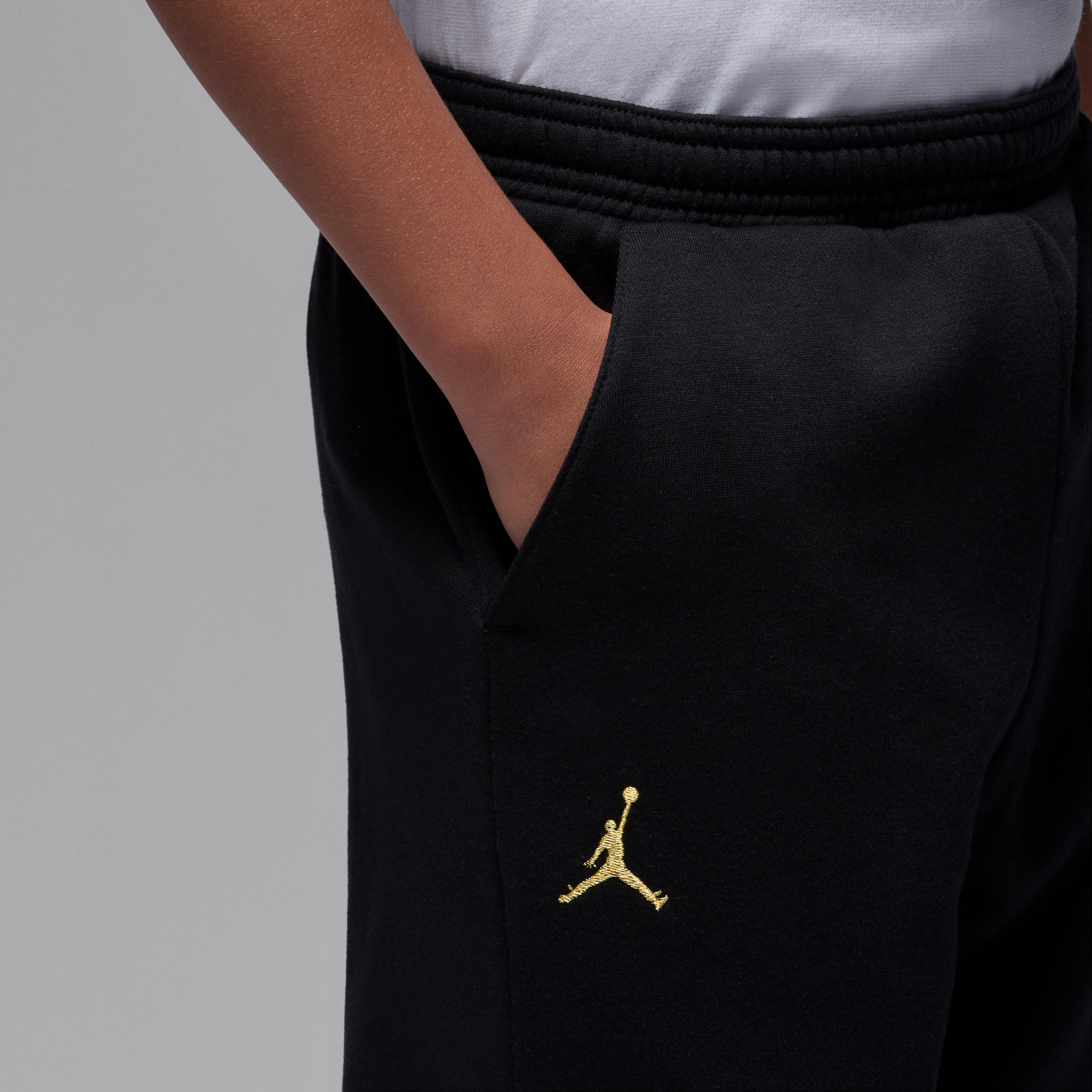 Thumbnail - Jordan Mountainside Fleece-Hose (ältere Kinder) - Schwarz