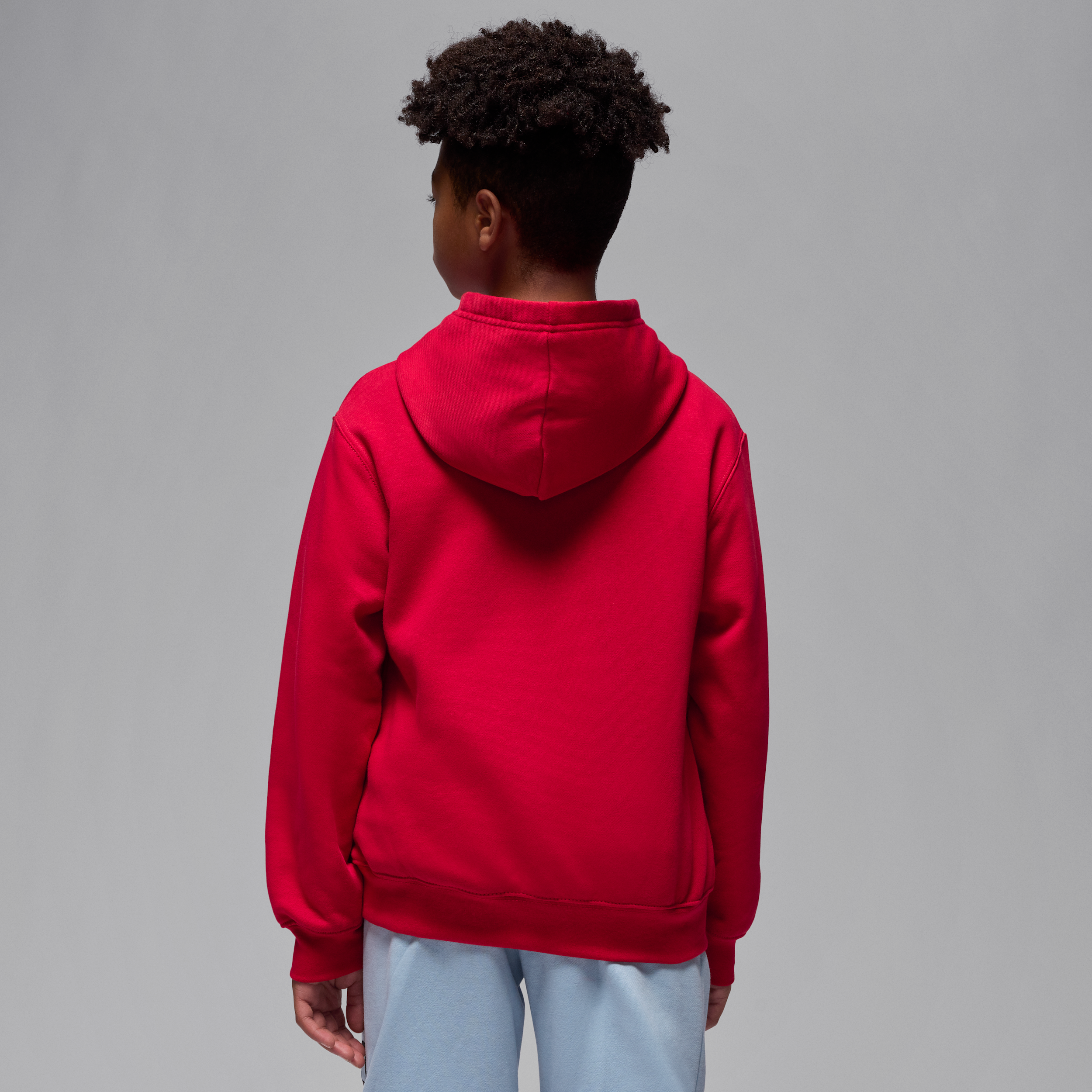 Thumbnail - Jordan Essentials Baseline-Fleece-Kapuzenpullover (ältere Kinder) - Rot