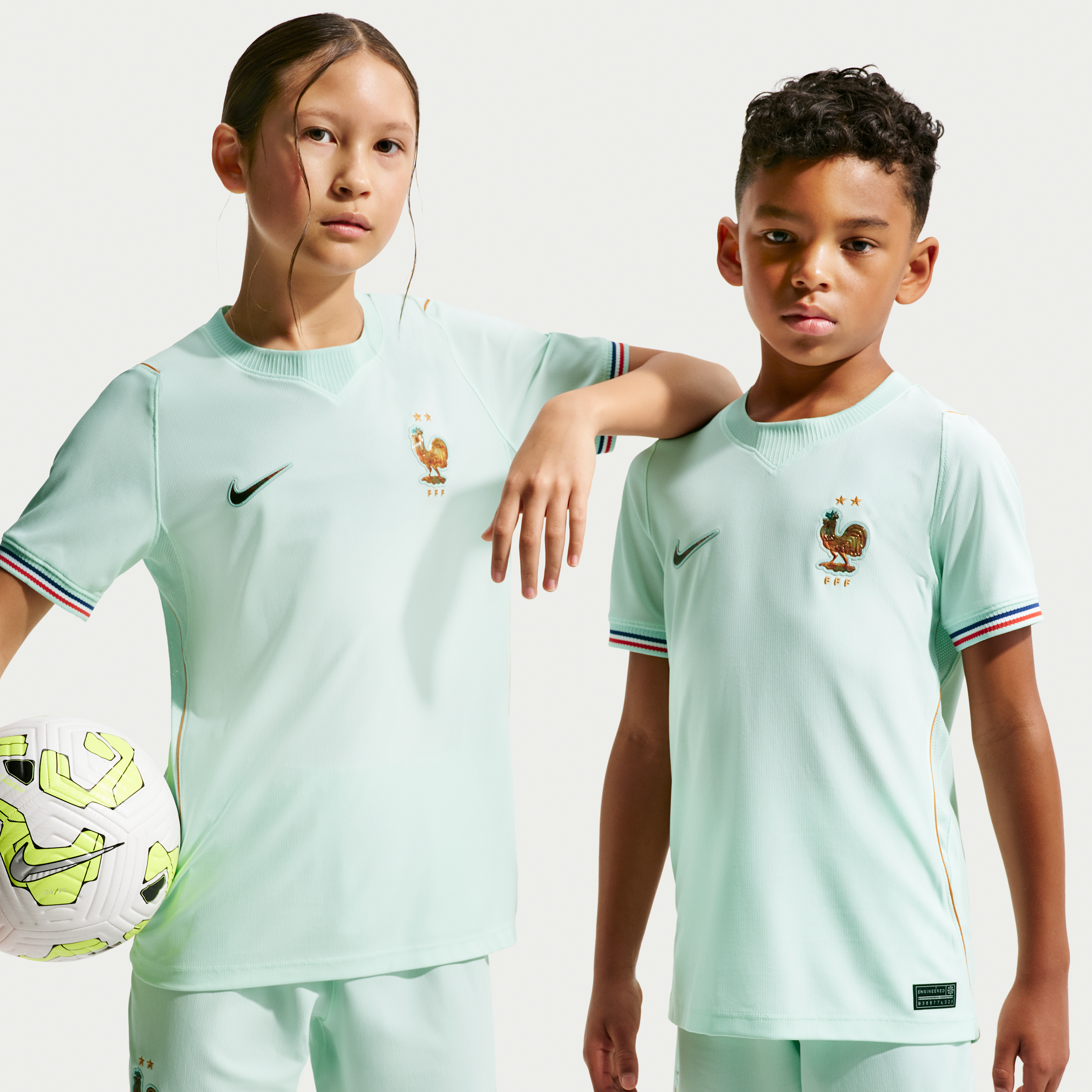 Frankrig National Team 2026 Stadium Away Nike Dri-FIT-fodboldtrøje til større børn - grøn