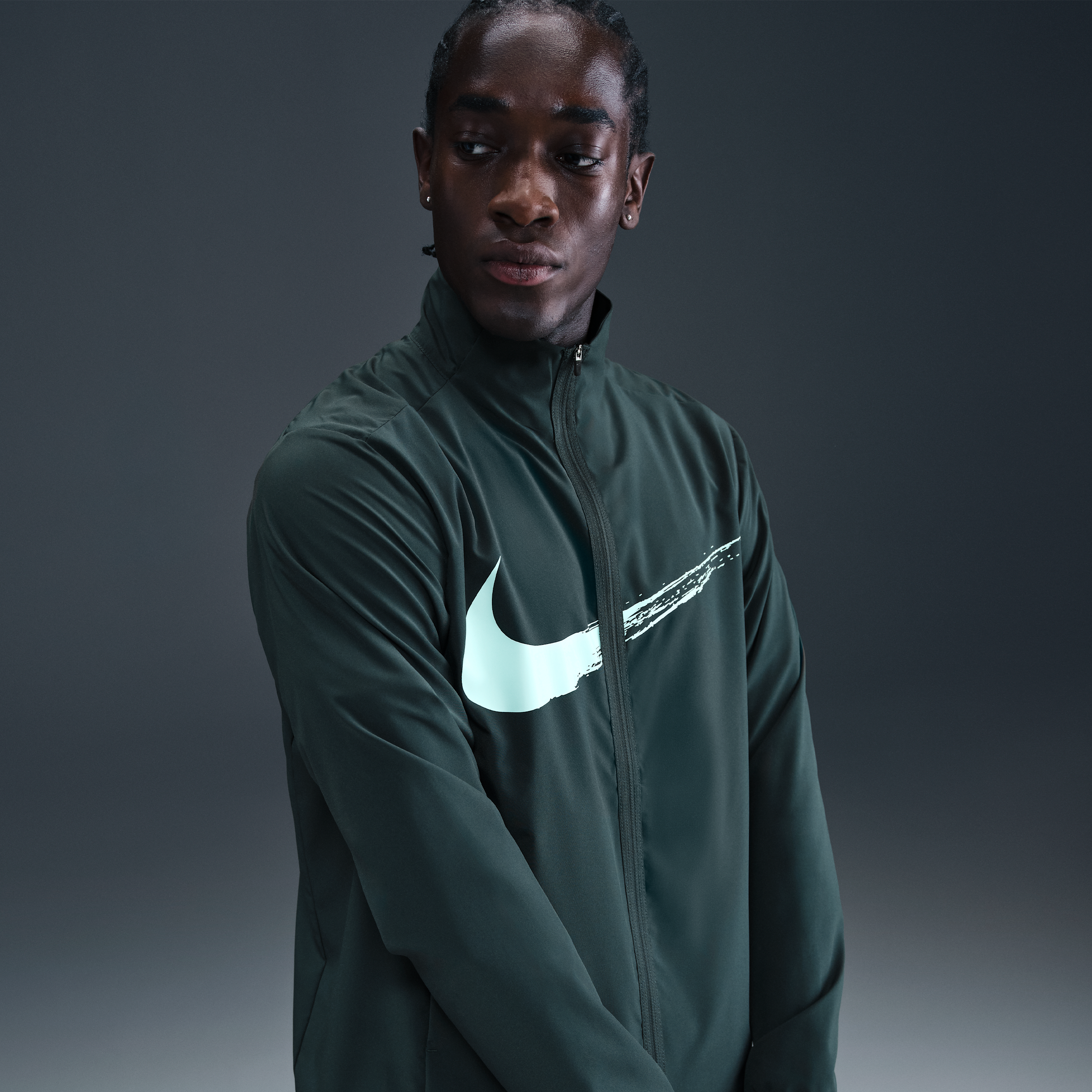 Thumbnail - Nike Form vielseitige Dri-FIT Jacke (Herren) - Grün