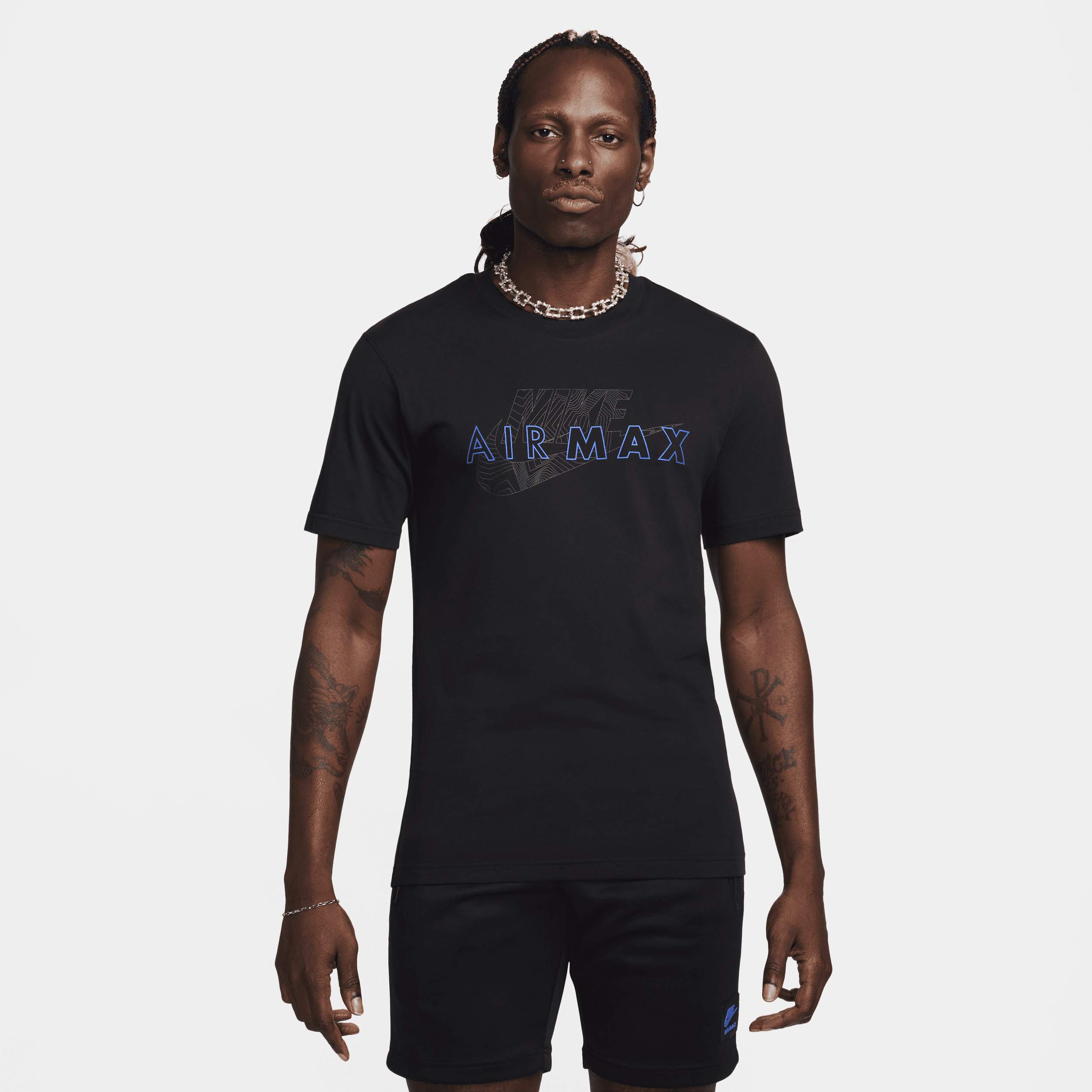Nike Air Max T-shirt met korte mouwen voor heren Zwart