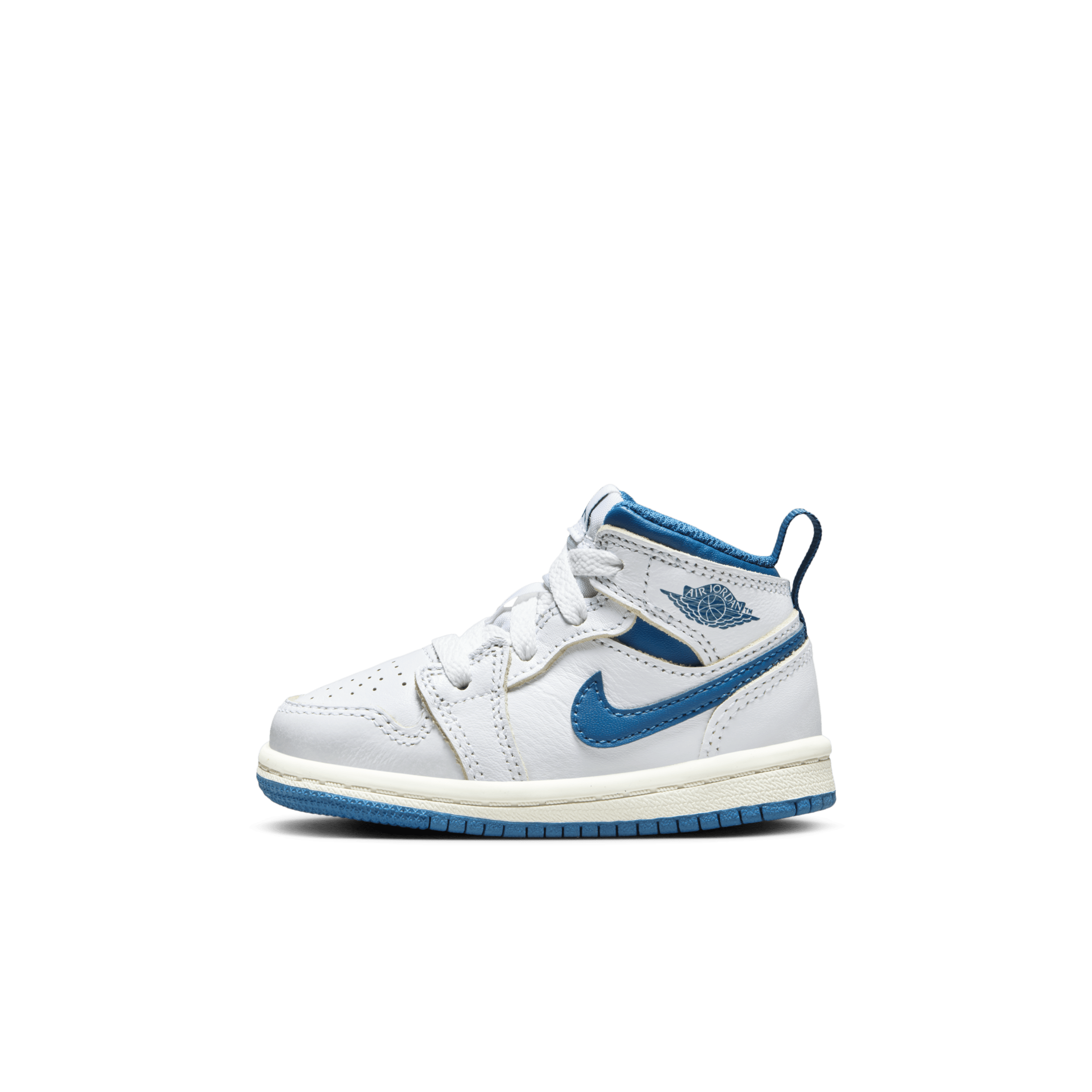 Chaussure Jordan 1 Mid SE pour bébé et tout-petit - Blanc