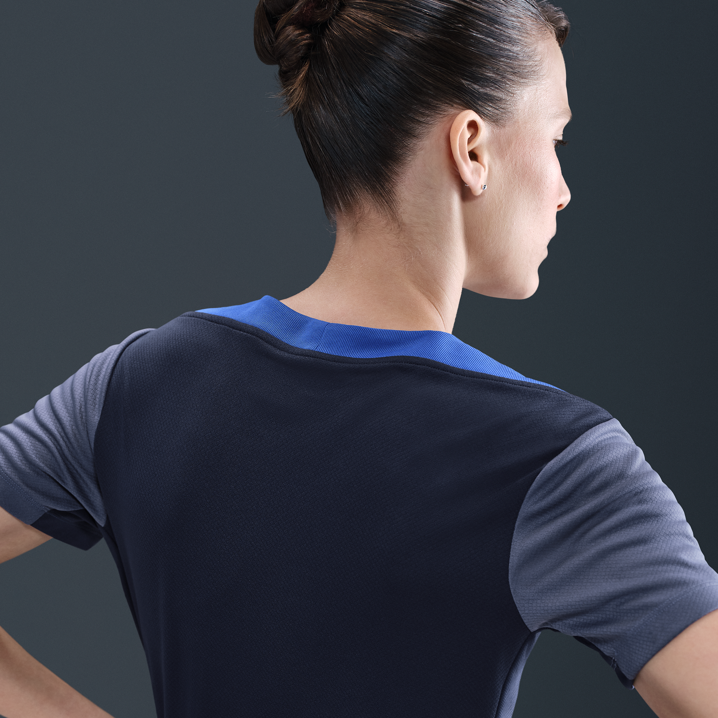 Thumbnail - Paris Saint-Germain Strike Nike Dri-FIT Kurzarm-Fußballoberteil (Damen) - Blau