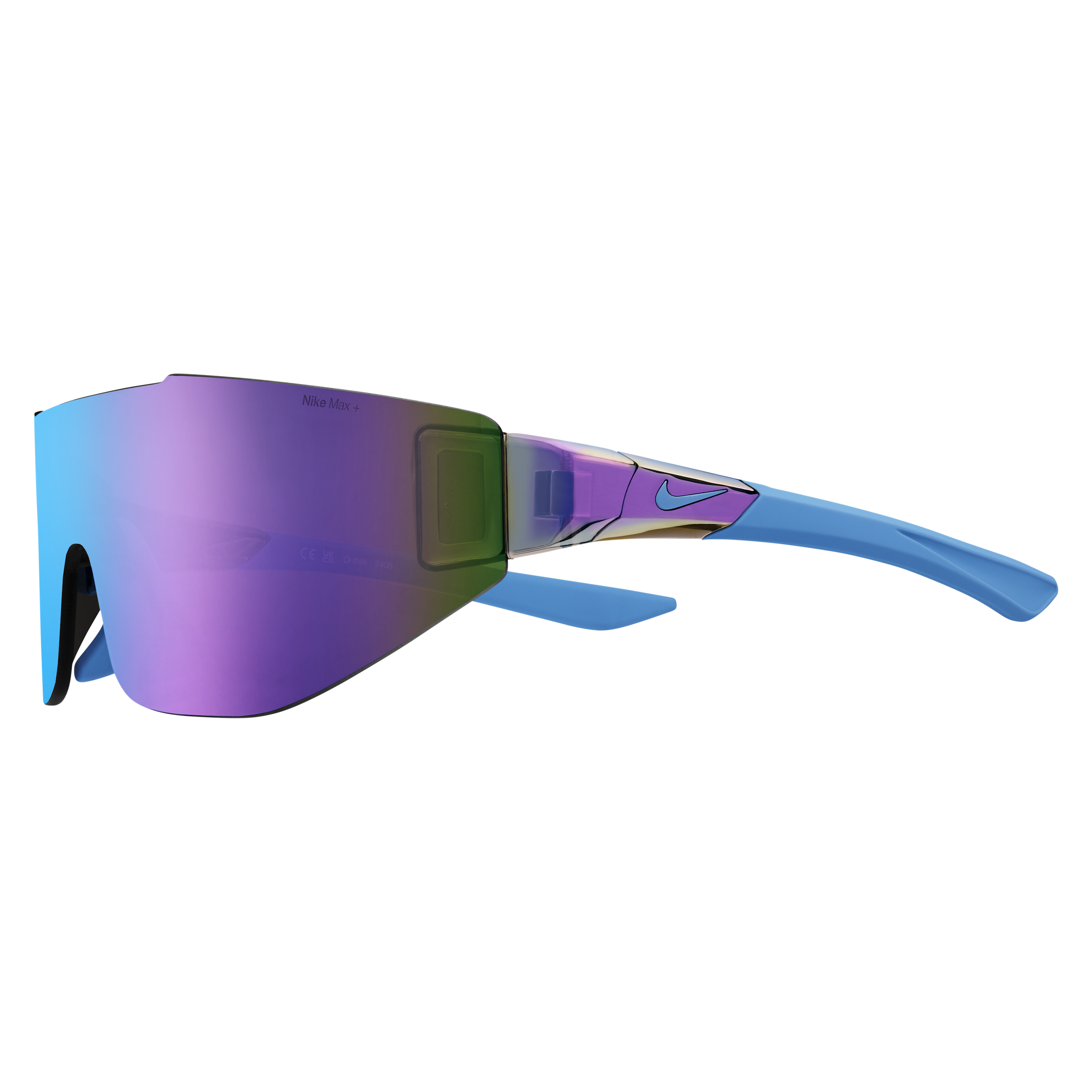 Thumbnail - Nike Athena Edge verspiegelte Sonnenbrille - Blau
