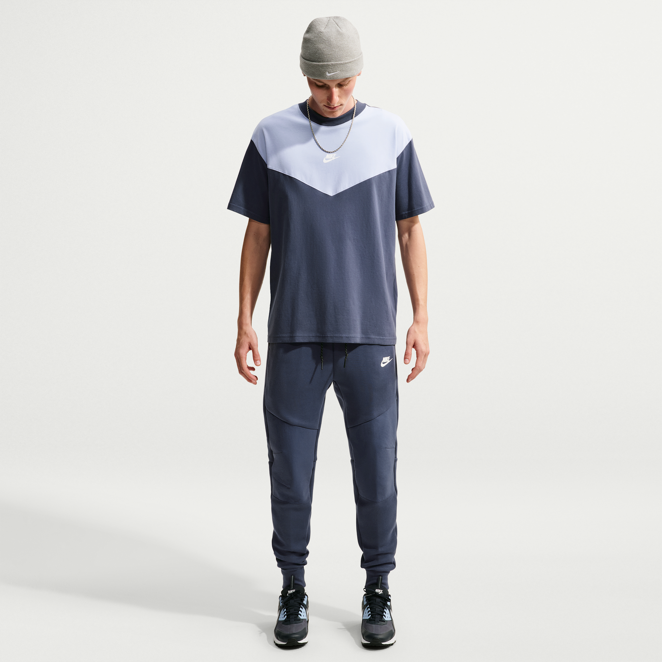 Nike Tech-joggers i fleece til mænd - blå
