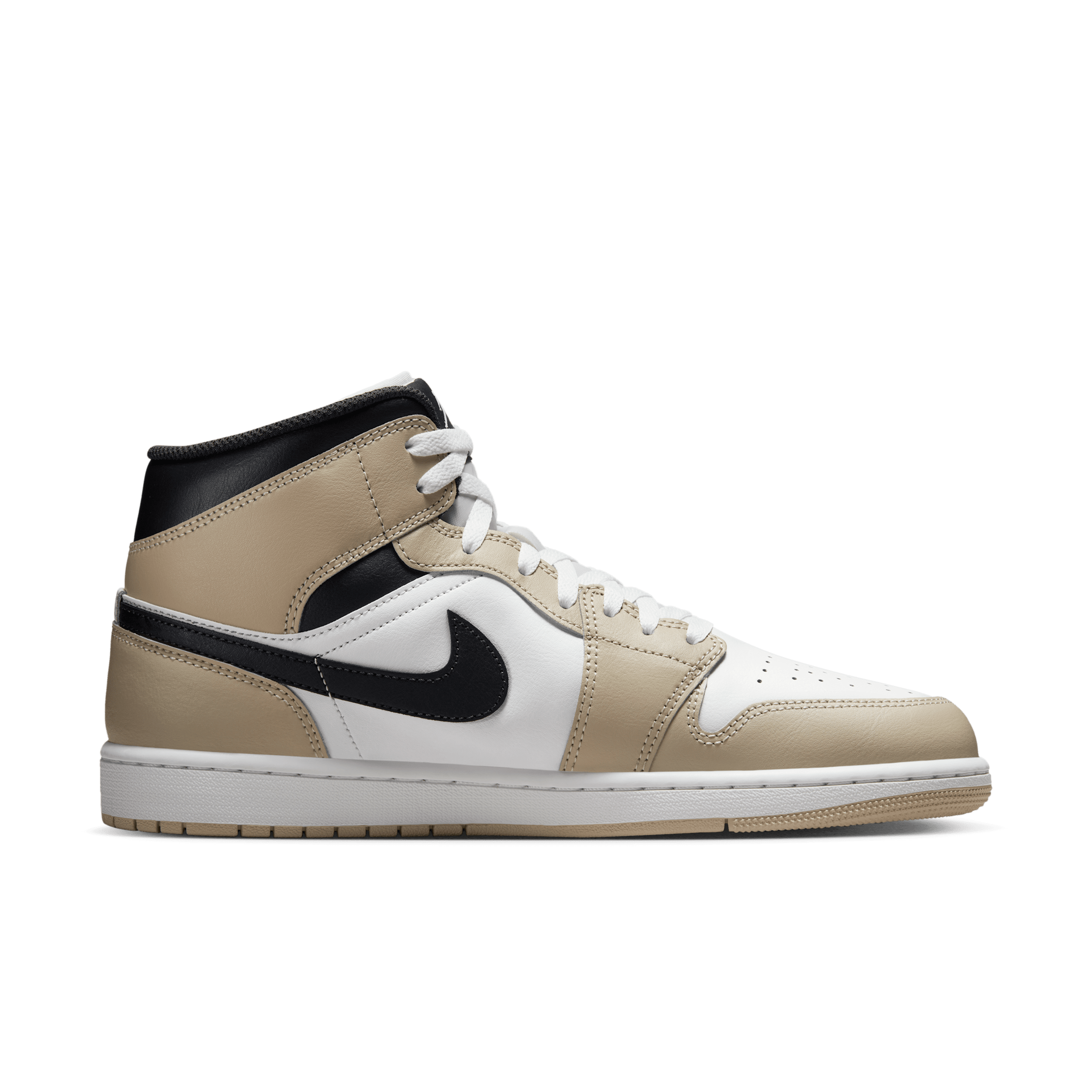 Chaussure Air Jordan 1 Mid pour Homme - Blanc